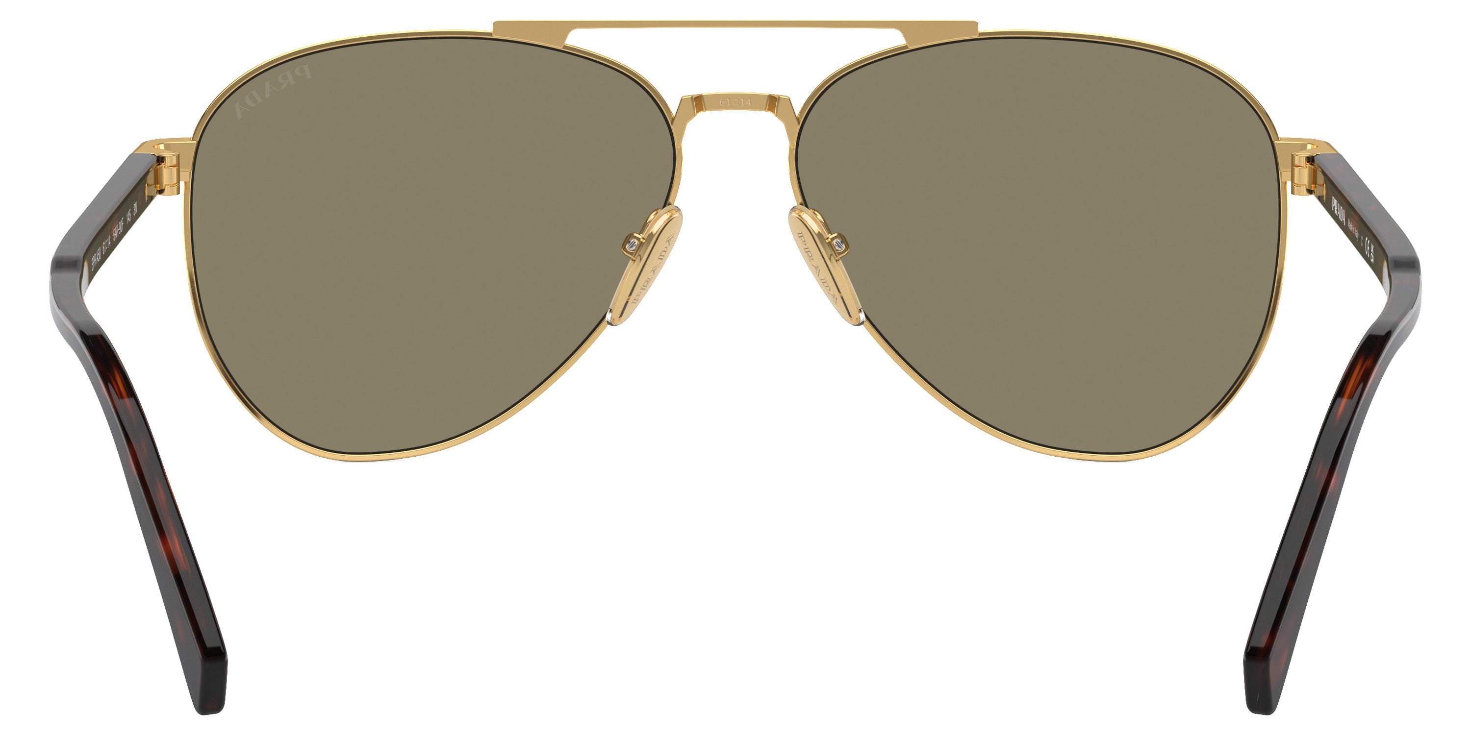 PRADA SUNGLASSES - PR A58S 5AK90F 58 - Gold/Radica Tortoise