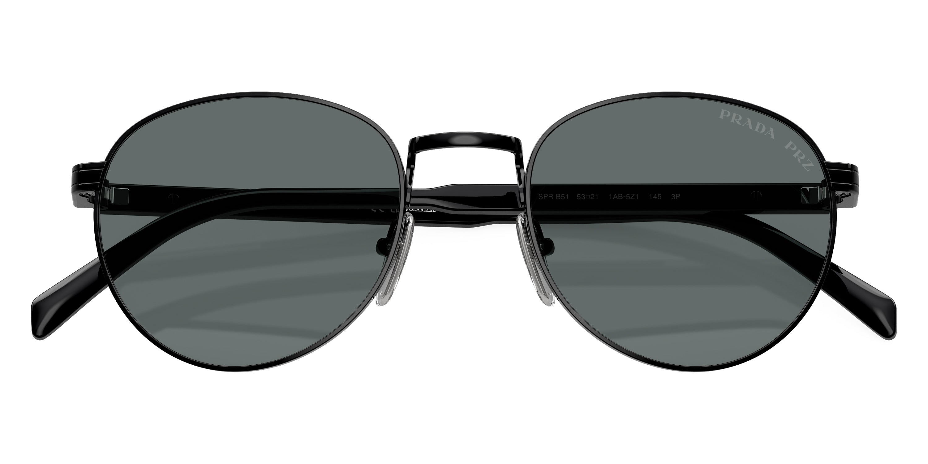 PRADA SUNGLASSES - PR B51S 1AB5Z1 53 - Shiny Black