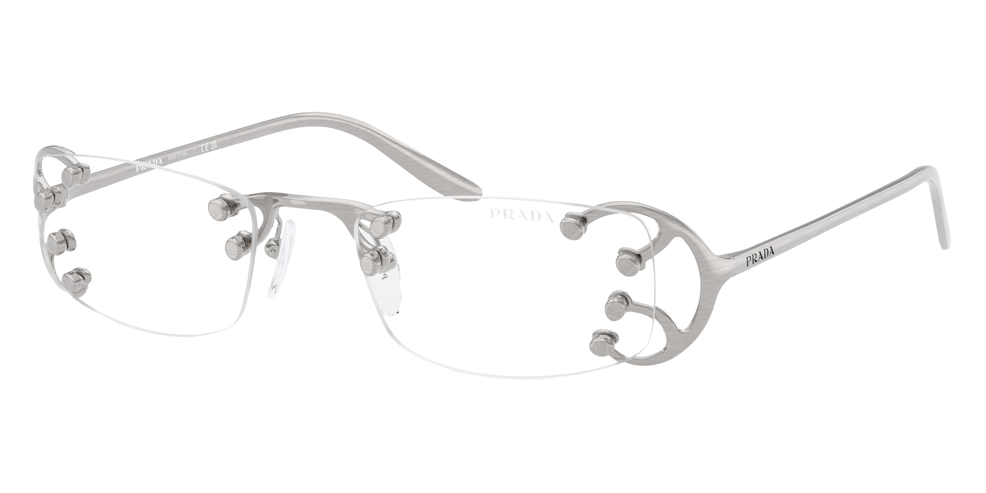 PRADA SUNGLASSES - PR C57S 28H08N 52 - Argento Nouveau