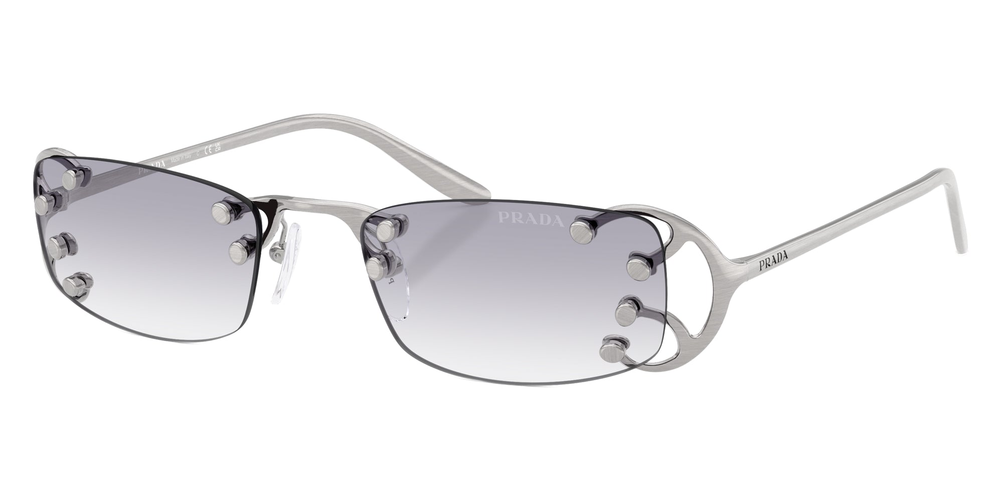 PRADA SUNGLASSES - PR C57S 28H40V 52 - Argento Nouveau