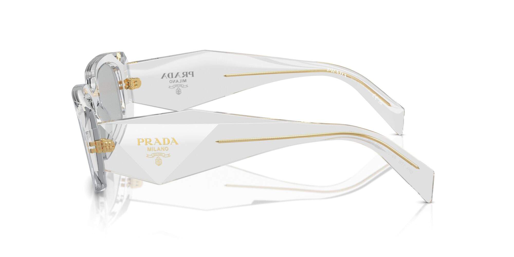 PRADA SUNGLASSES SYMBOLE - PR 17WS 12R30B 49 - Transparent Gray