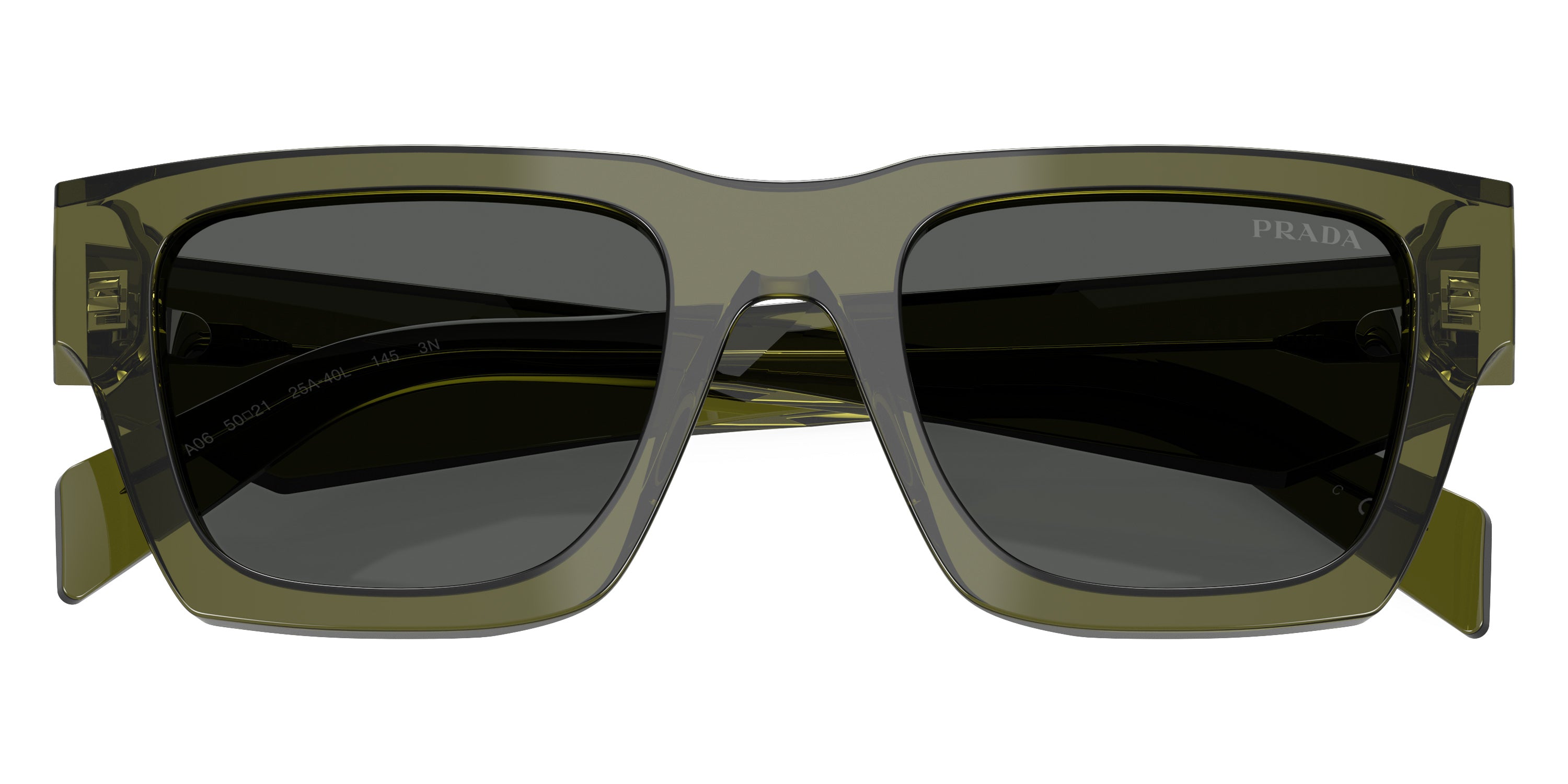 PRADA SUNGLASSES SYMBOLE - PR A06S 25A40L 50 - Transparent Military