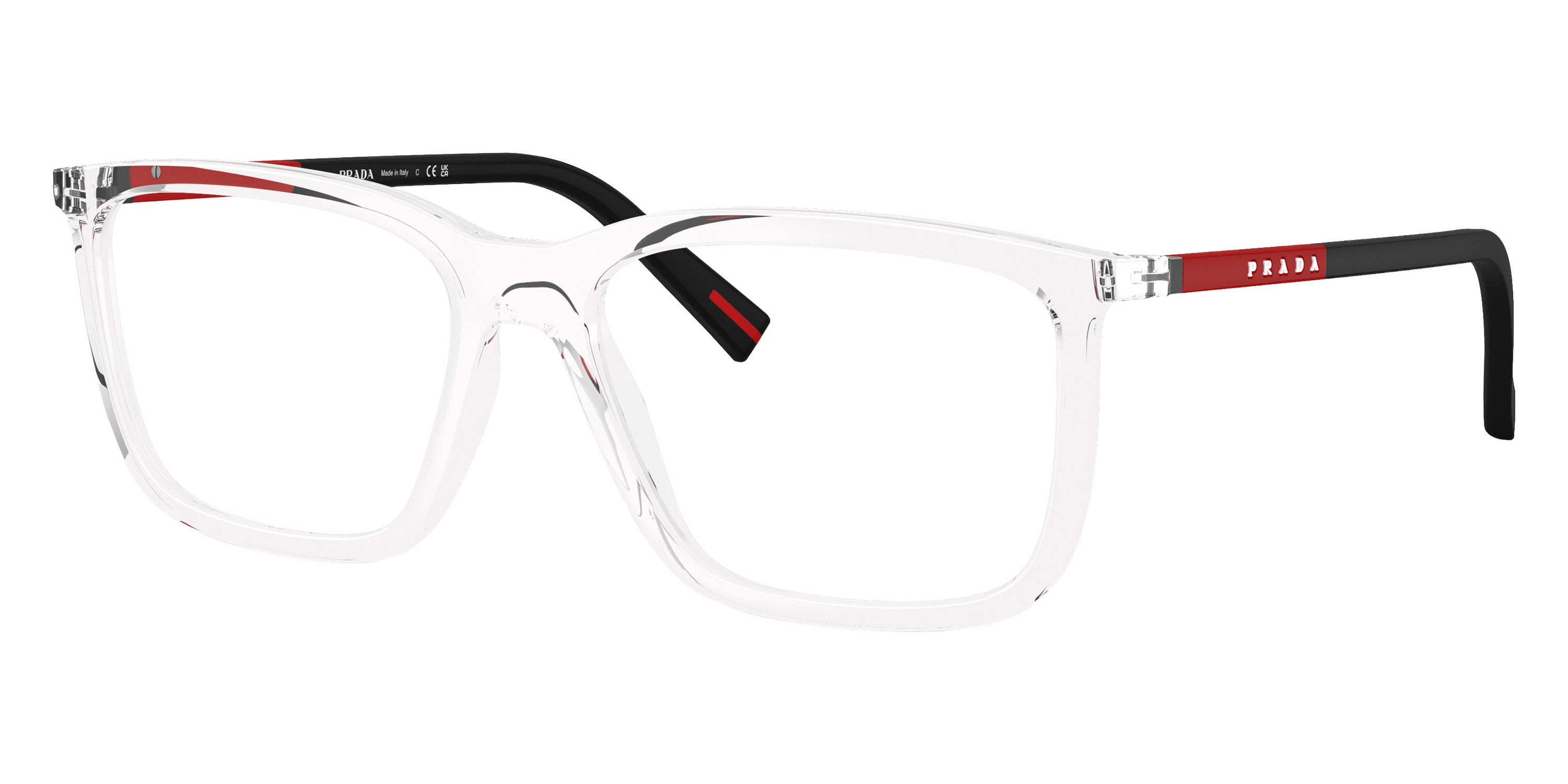 PRADA LINEA ROSSA EYEGLASSES - PS 01SV 2AZ1O1 54 - Crystal