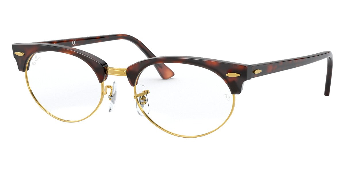 Ray-Ban™ Clubmaster Oval RX3946V 8058 50 - Mock Tortoise