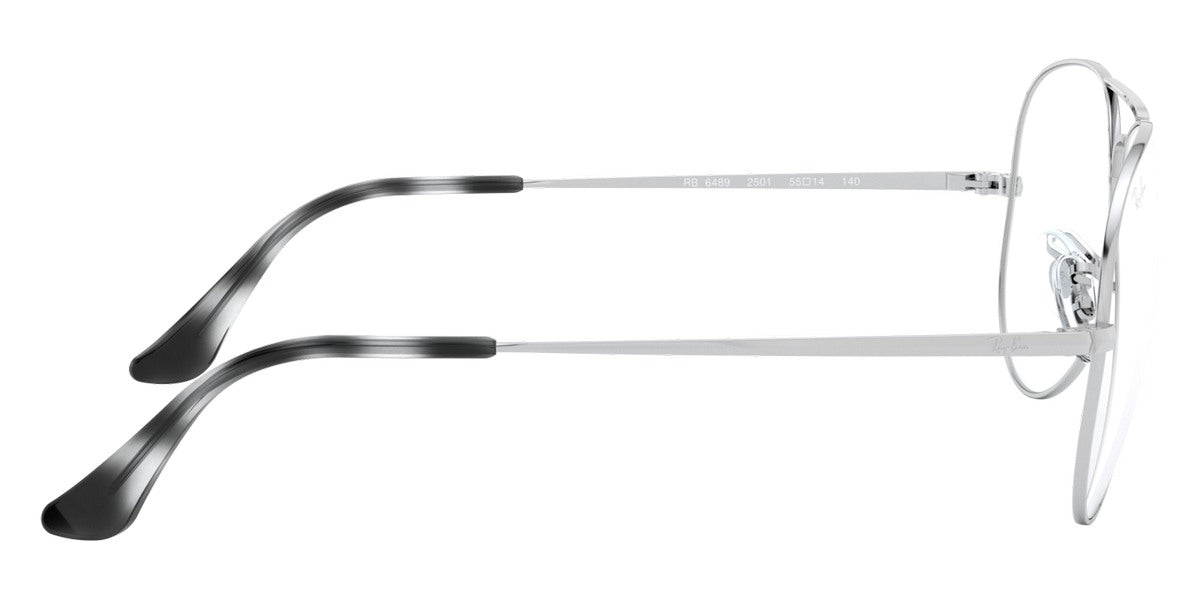 RAY-BAN EYEGLASSES AVIATOR - RX6489 2501 55 - Silver