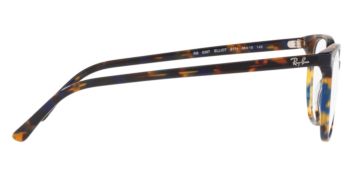 RAY-BAN EYEGLASSES ELLIOT - RX5397 8174 50 - Yellow and Blue Havana