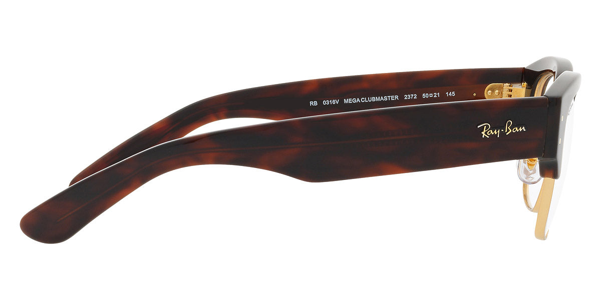 RAY-BAN EYEGLASSES MEGA CLUBMASTER - RX0316V 2372 50 - Tortoise on Gold