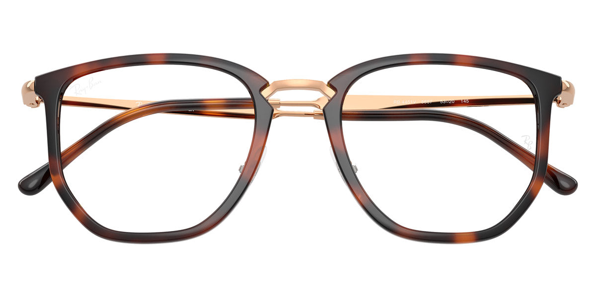 RAY-BAN EYEGLASSES - RX4451V 5687 50 - Striped Havana/Rosegold