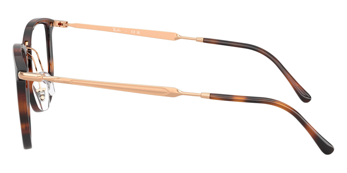 RAY-BAN EYEGLASSES - RX4451V 5687 50 - Striped Havana/Rosegold