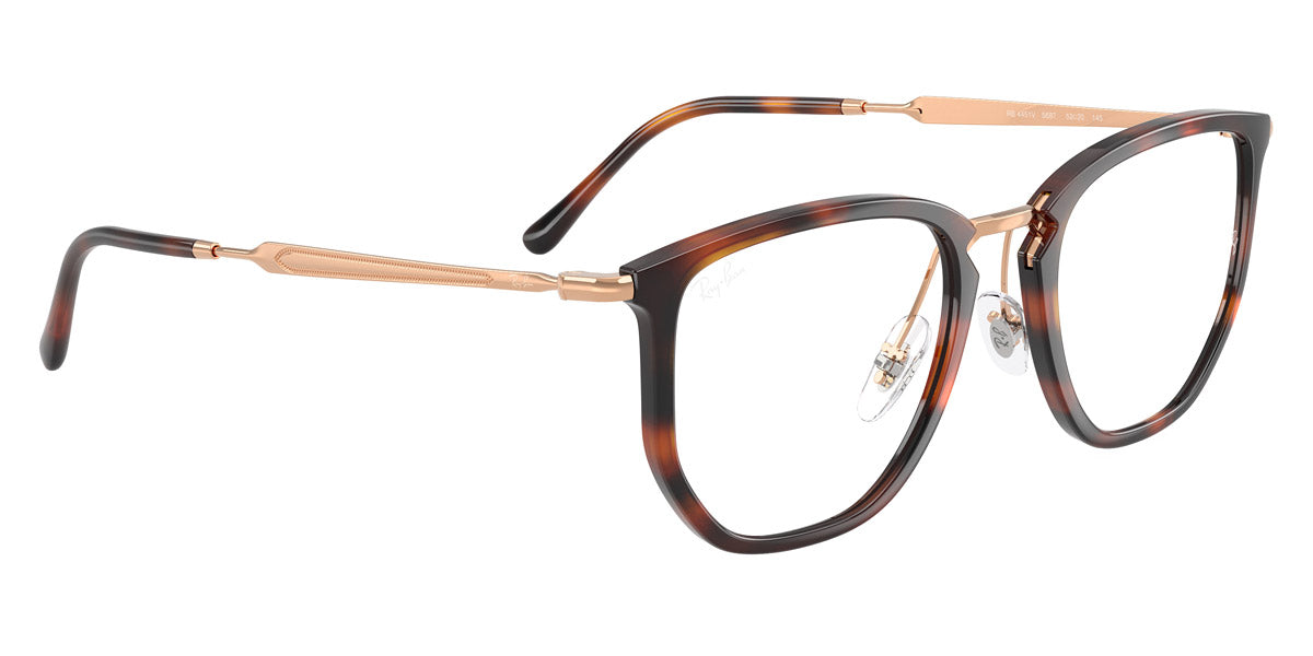 RAY-BAN EYEGLASSES - RX4451V 5687 50 - Striped Havana/Rosegold