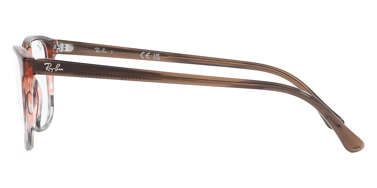 RAY-BAN EYEGLASSES - RX5418 Striped Brown and Red
