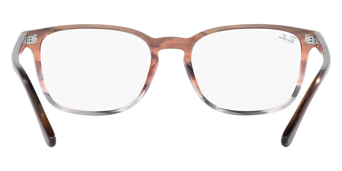 RAY-BAN EYEGLASSES - RX5418 Striped Brown and Red