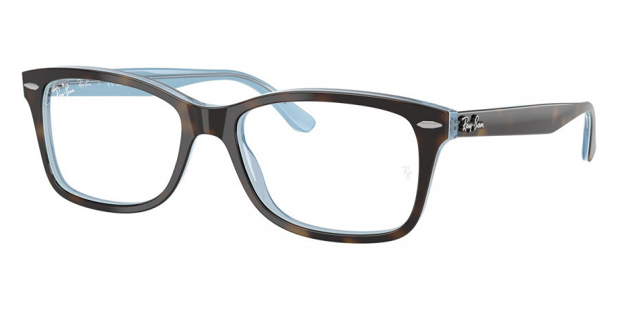 RAY-BAN EYEGLASSES - RX5428 Havana on Light Blue