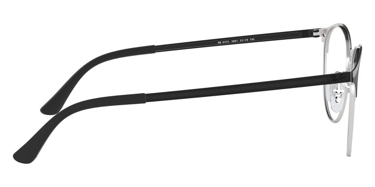 RAY-BAN EYEGLASSES - RX6375 2861 53 - Black On Silver