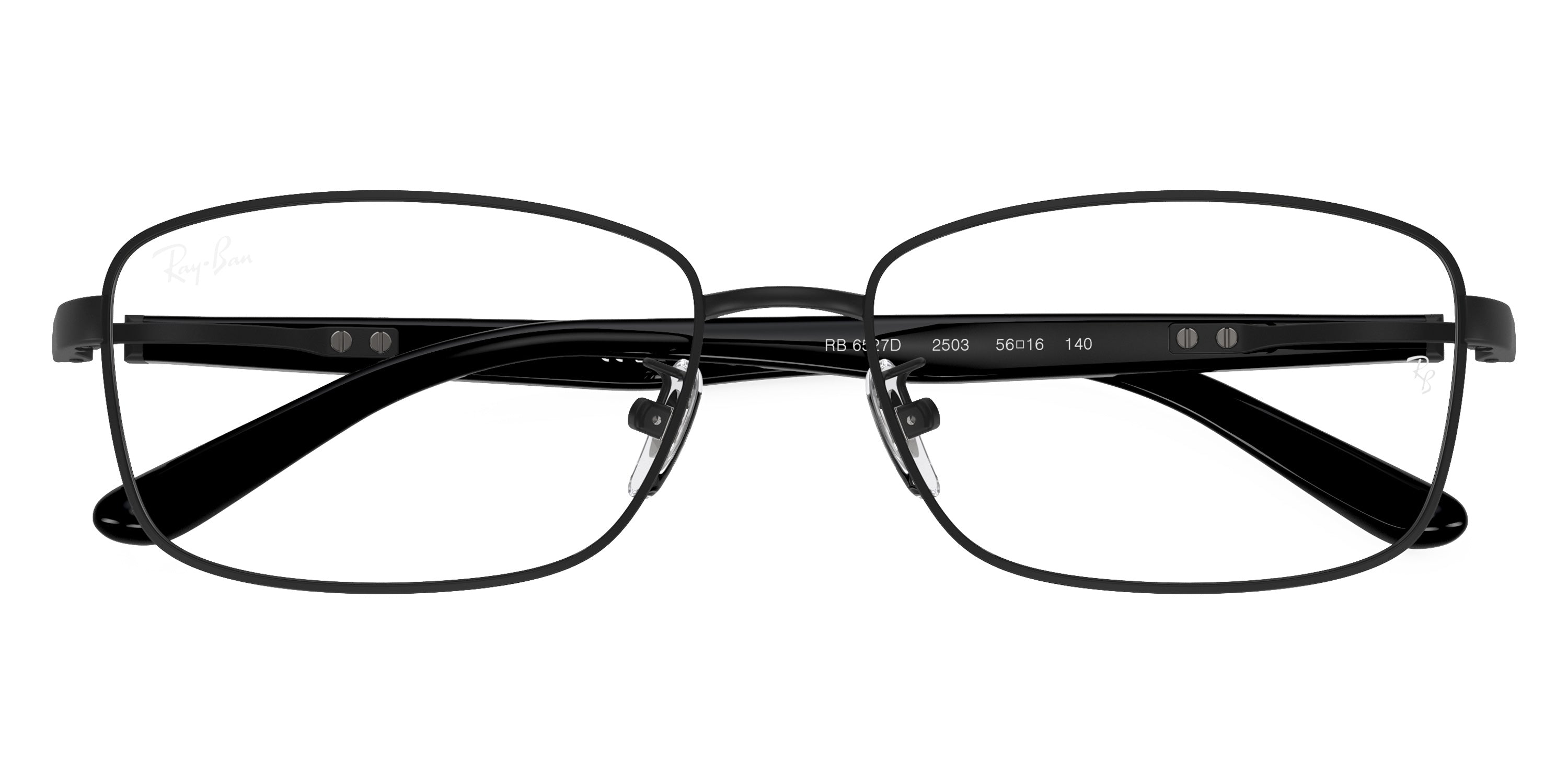 RAY-BAN EYEGLASSES - RX6527D 2503 56 - Black/Matte Black