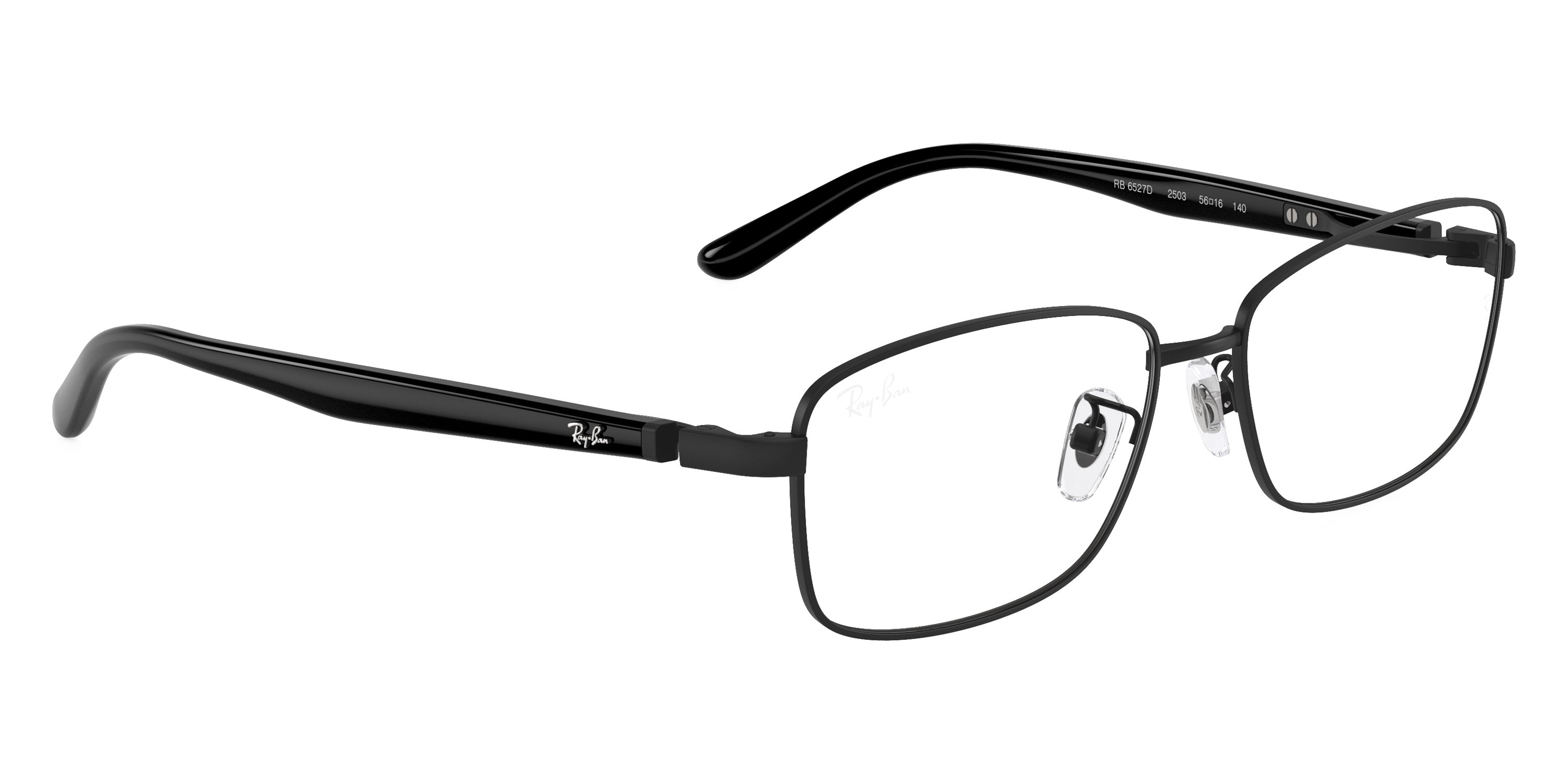 RAY-BAN EYEGLASSES - RX6527D 2503 56 - Black/Matte Black