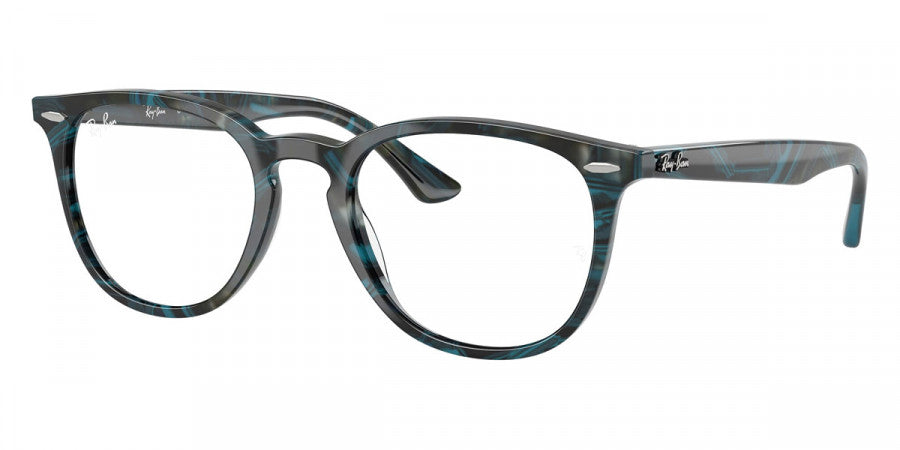 RAY-BAN EYEGLASSES - RX7159 8394 50 - Transparent Fantasy Blue/Gray
