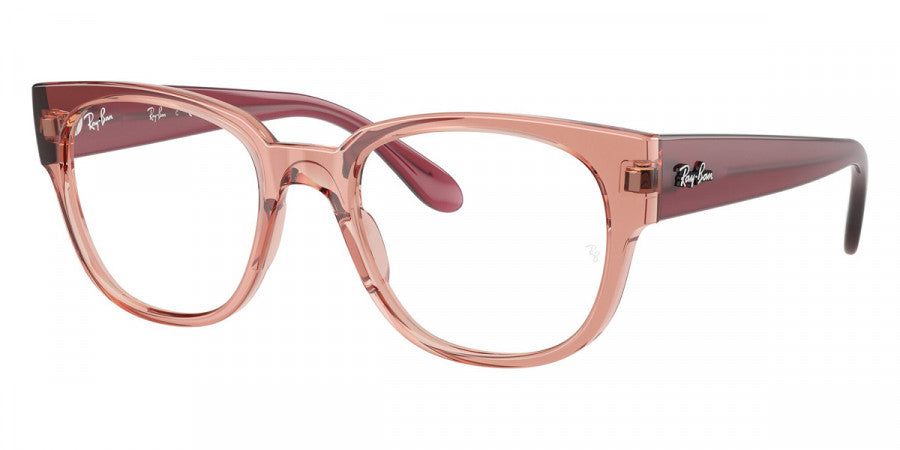 RAY-BAN EYEGLASSES - RX7210 8314 50 - Transparent Dark Pink/Opal Antique Pink