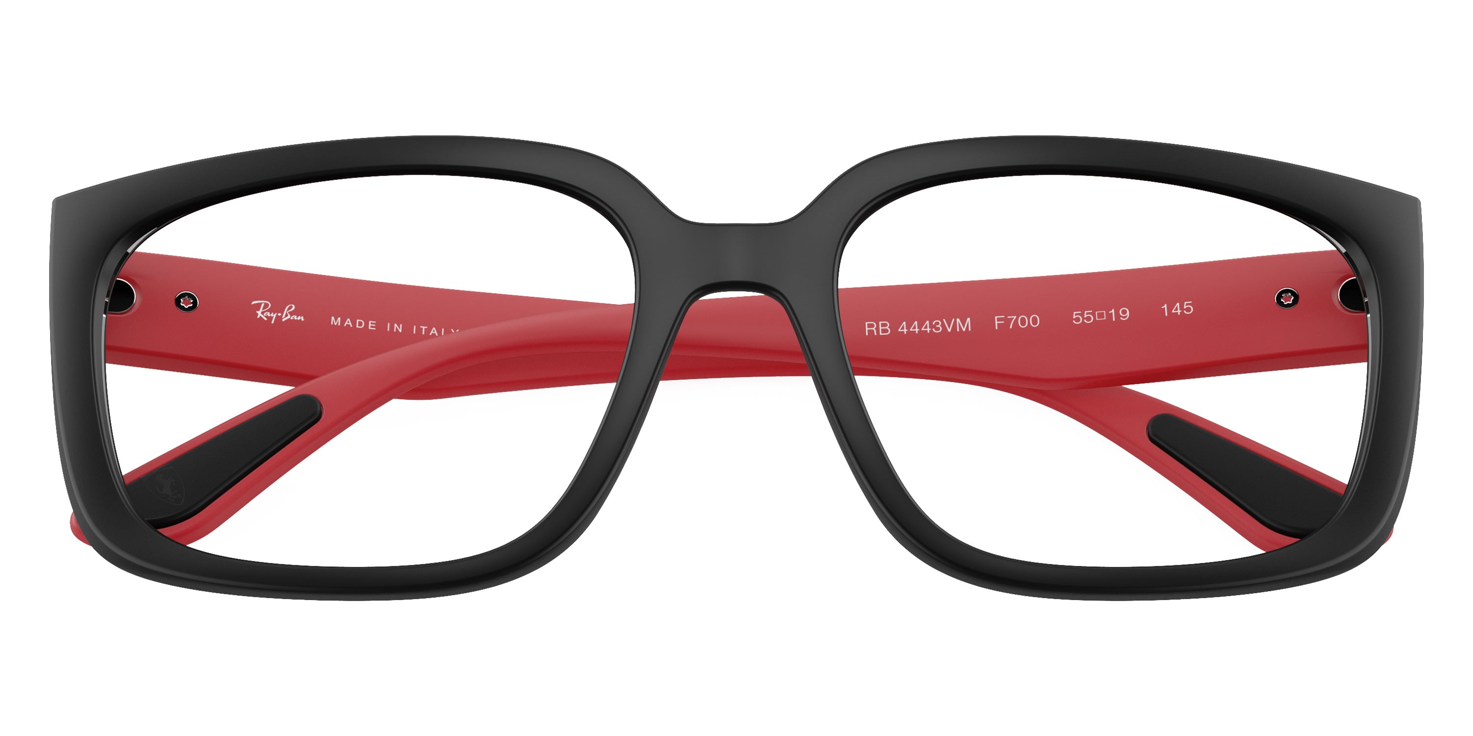 RAY-BAN EYEGLASSES SCUDERIA FERRARI - RX4443VM F700 55 - Black/Matte Red