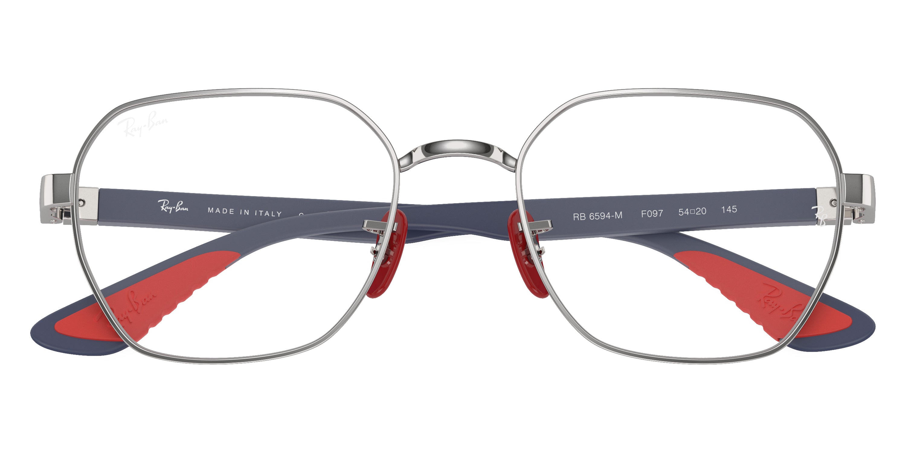 RAY-BAN EYEGLASSES SCUDERIA FERRARI - RX6594M F097 54 - Silver/Blue