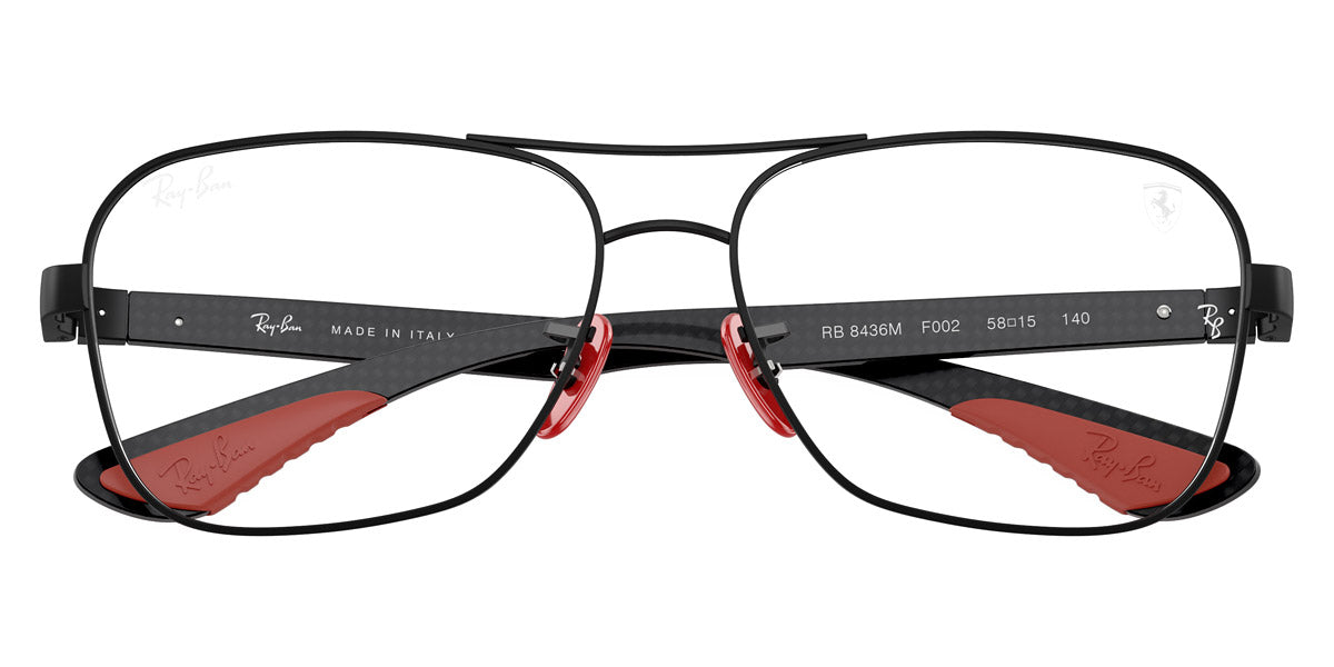 RAY-BAN EYEGLASSES SCUDERIA FERRARI - RX8436M F002 58 - Matte Black/Dark Carbon