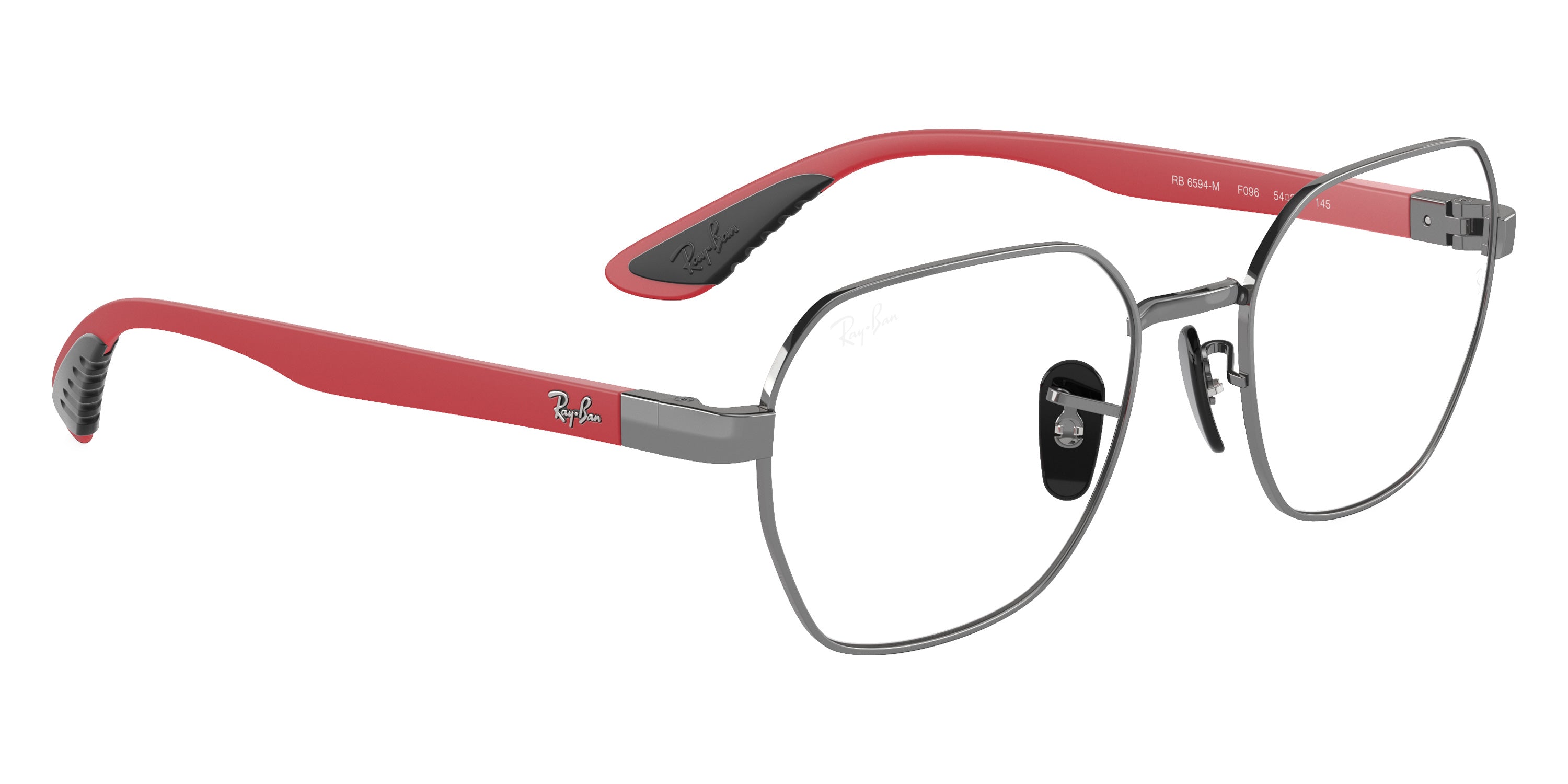 RAY-BAN EYEGLASSES SCUDERIA FERRRARI - RX6594M F096 54 - Gunmetal/Red