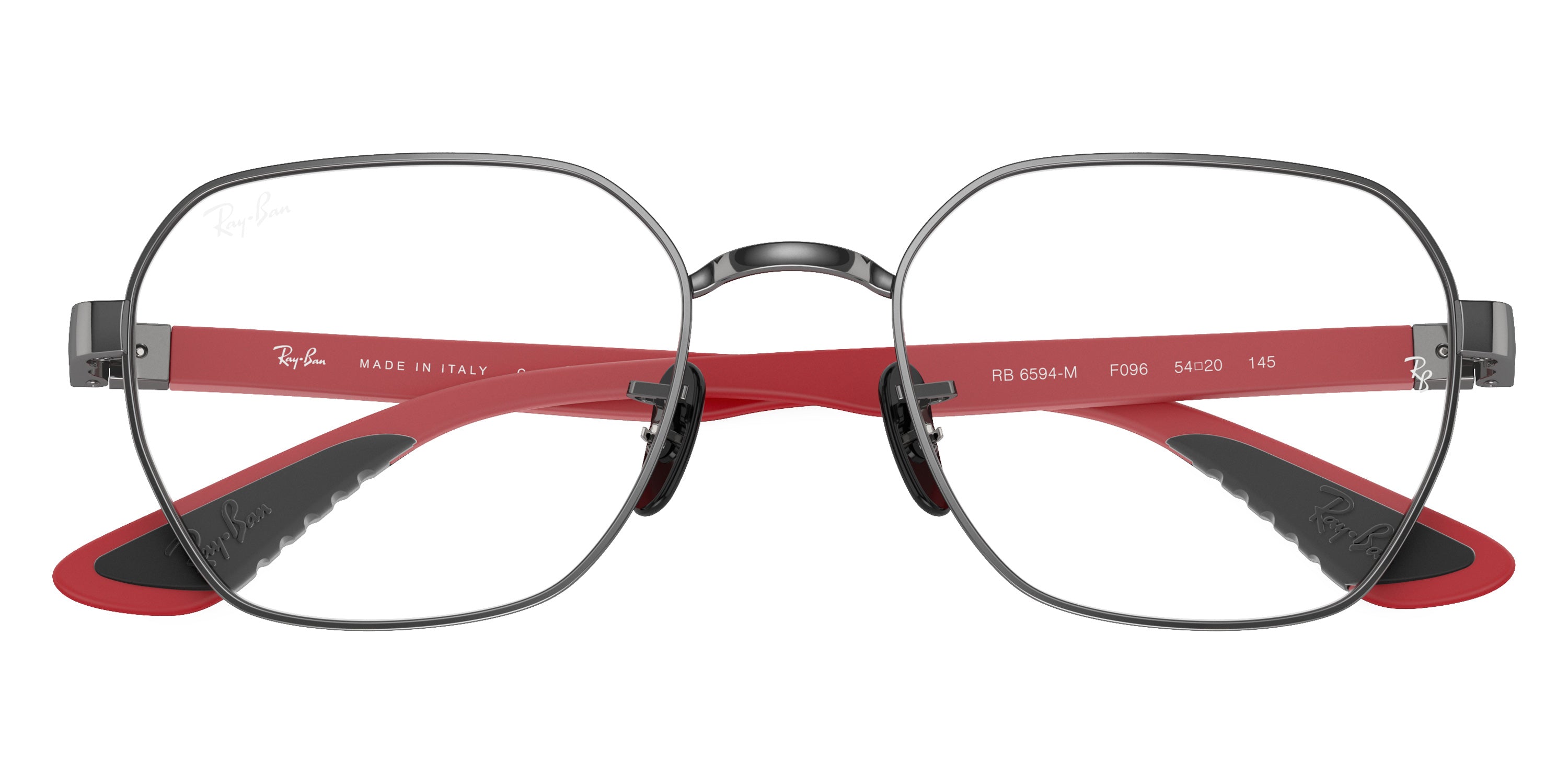 RAY-BAN EYEGLASSES SCUDERIA FERRRARI - RX6594M F096 54 - Gunmetal/Red