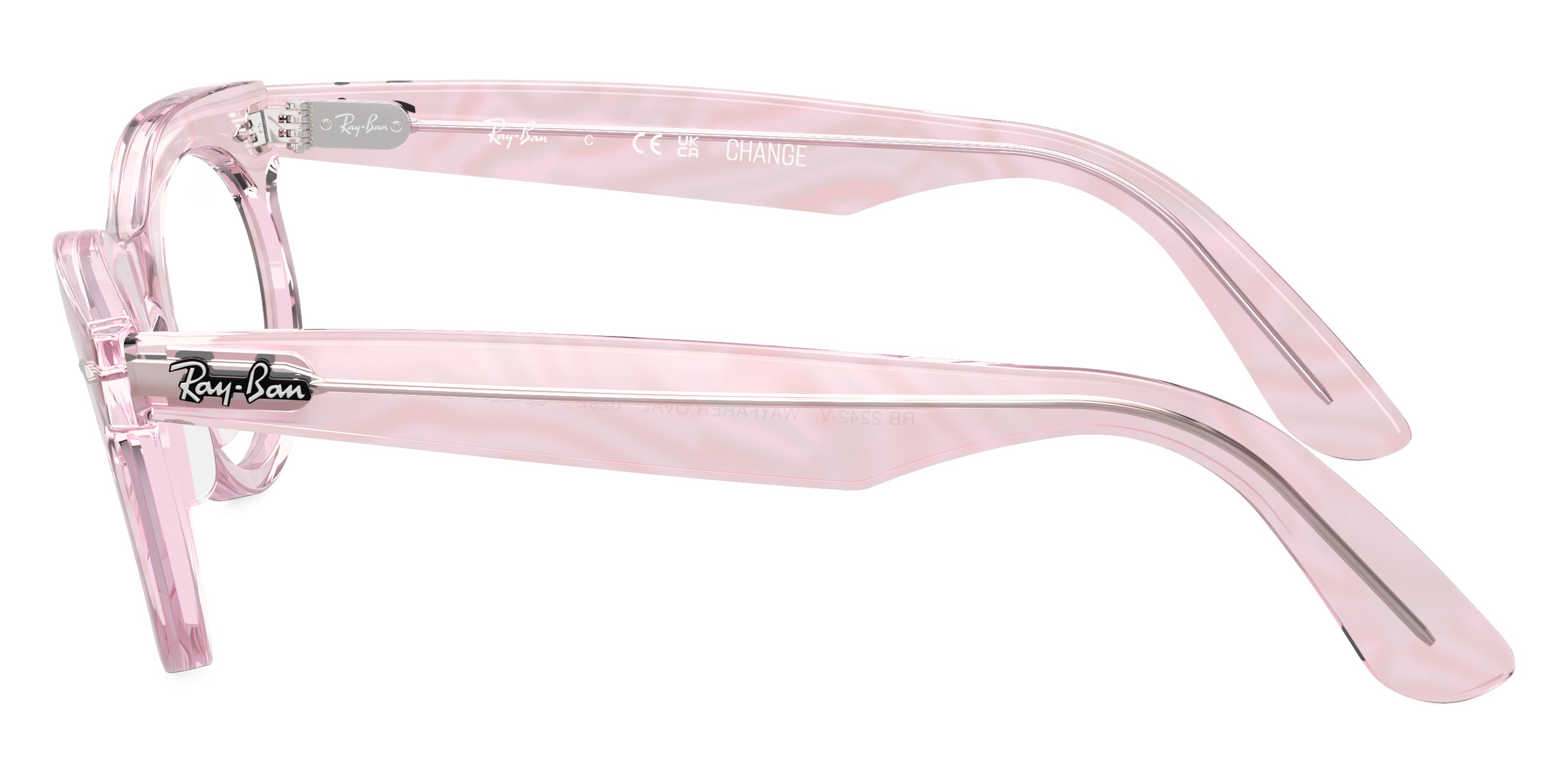 RAY-BAN EYEGLASSES WAYFARER OVAL - RX2242V 8292 50 - Photo Waves Purple