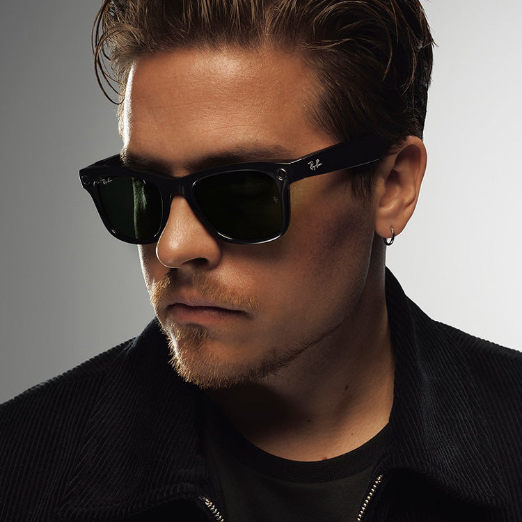 RAY-BAN META SUNGLASSES WAYFARER (GEN 2) - RW4012 601/1M 50 - Shiny Black