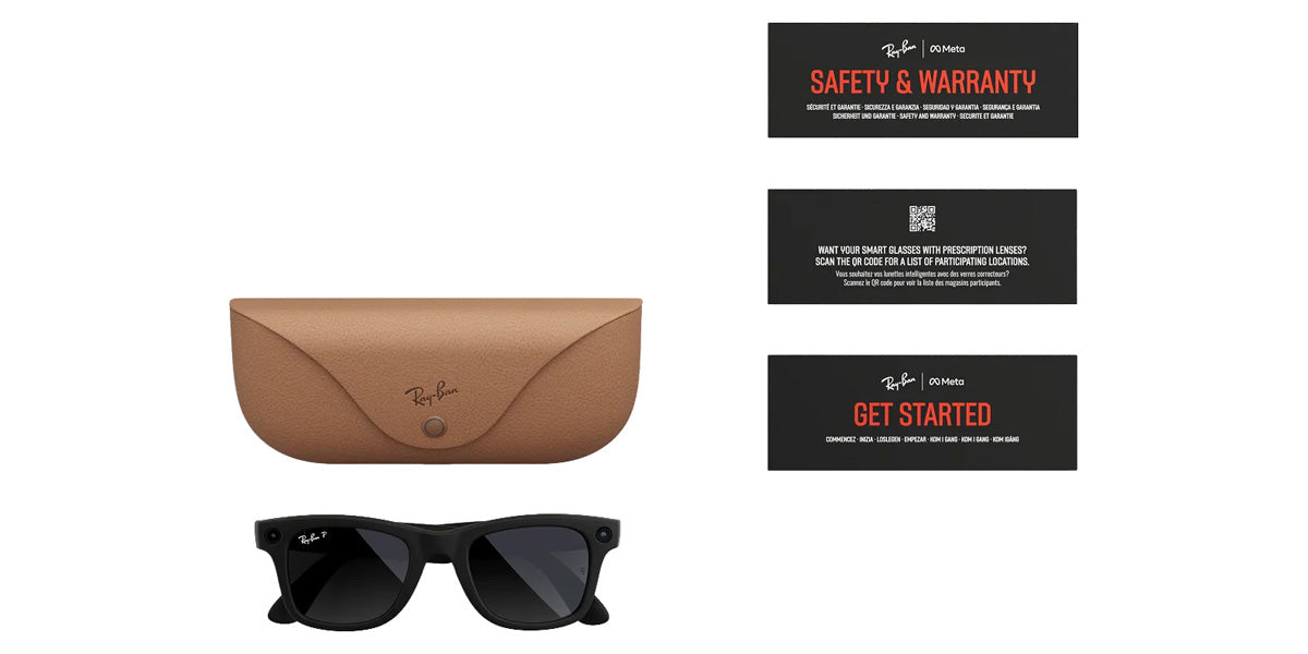 RAY-BAN META SUNGLASSES WAYFARER (GEN 2) - RW4012 601ST3 53 - Matte Black