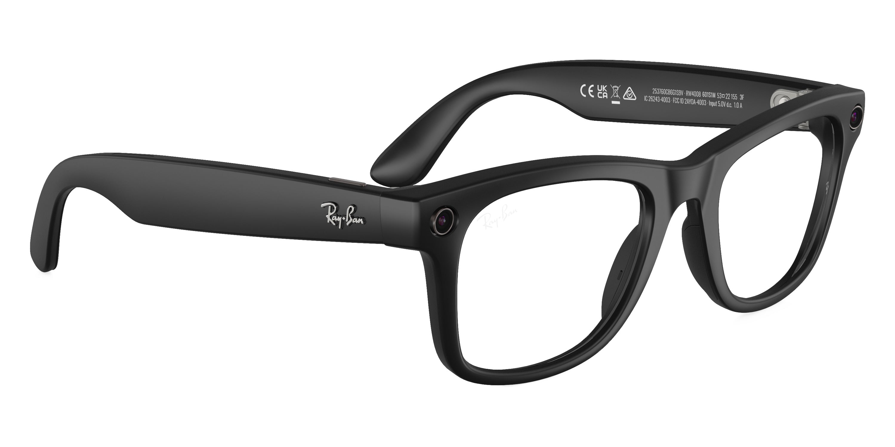 RAY-BAN META SUNGLASSES WAYFARER TRANSITION (GEN 1) - RW4008 601S1M 53 - Black