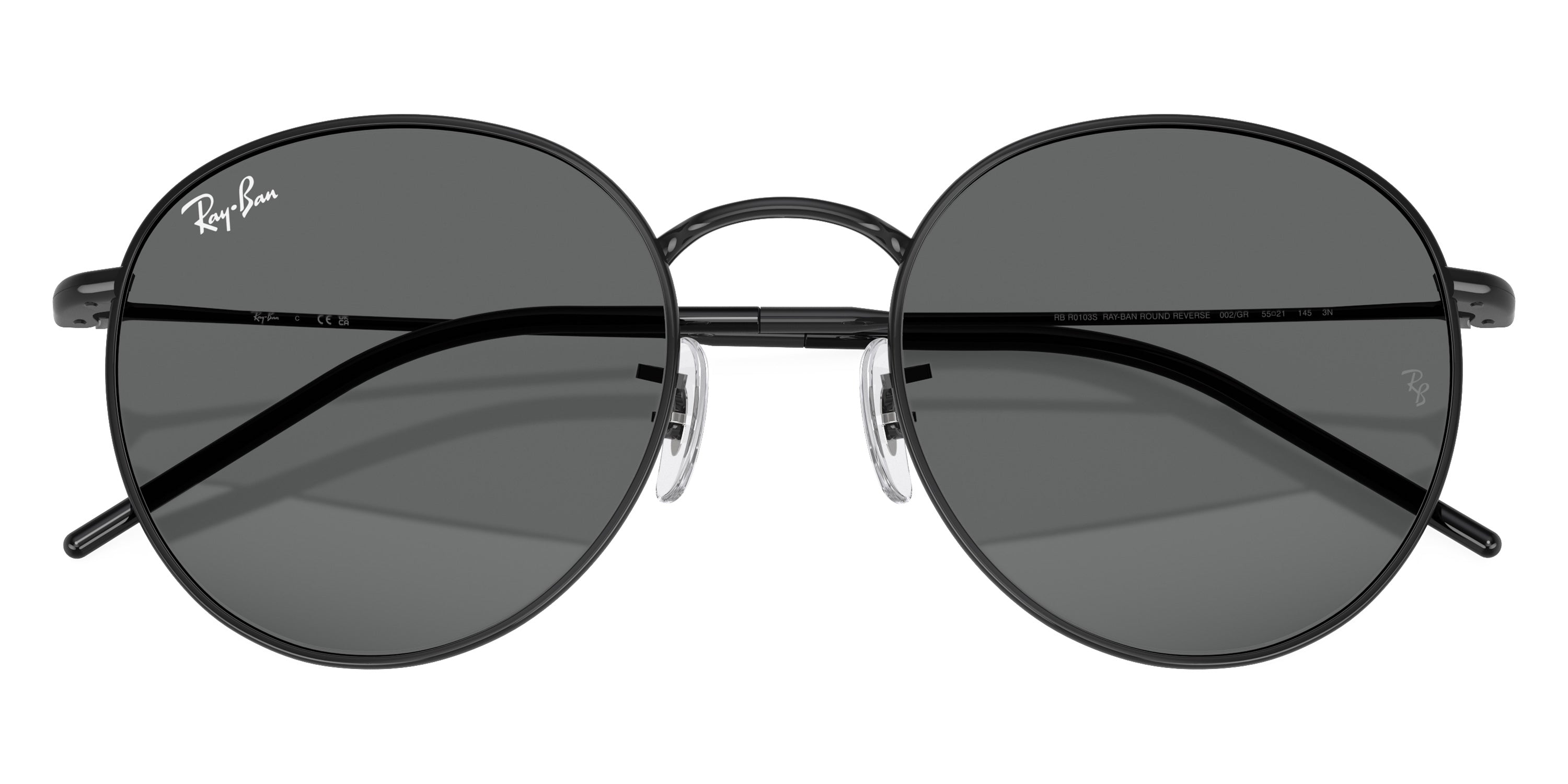 Ray-Ban™ Round Reverse RBR0103S 002/GR 53 - Black