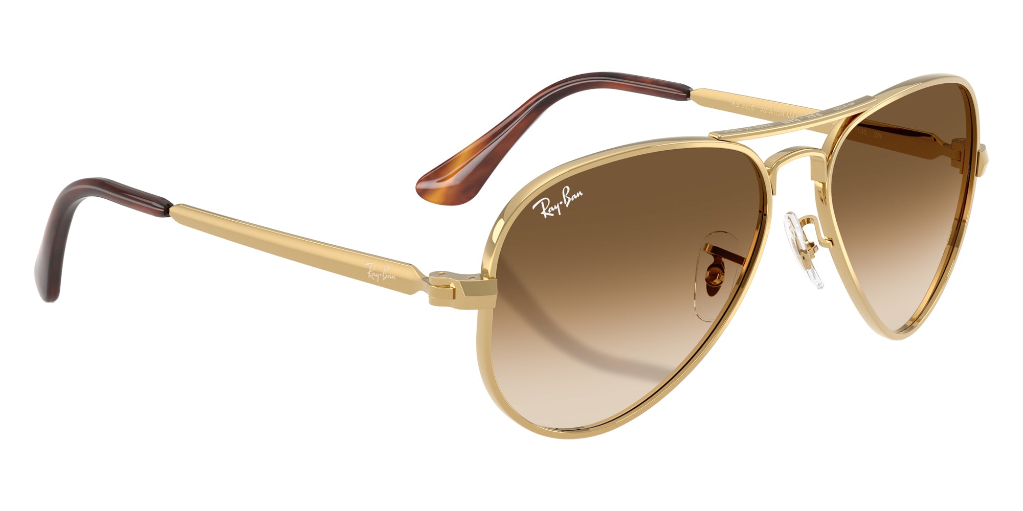 RAY-BAN SUNGLASSES AVIATOR MAX - RB3925 001/51 58 - Arista Gold