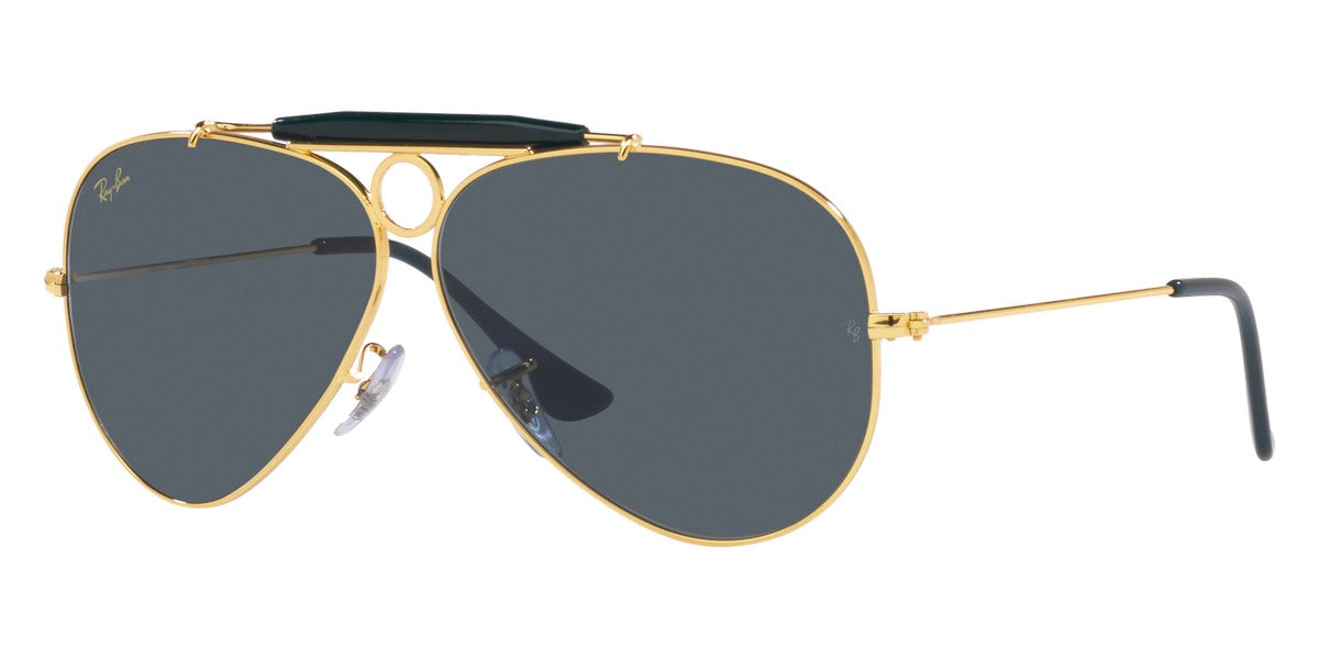 RAY-BAN SUNGLASSES AVIATOR SHOOTER - RB3138 Legend Gold