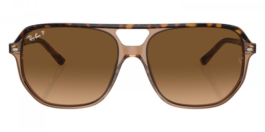 RAY-BAN SUNGLASSES BILL ONE - RB2205 1292M2 60 - Havana on Transparent Brown