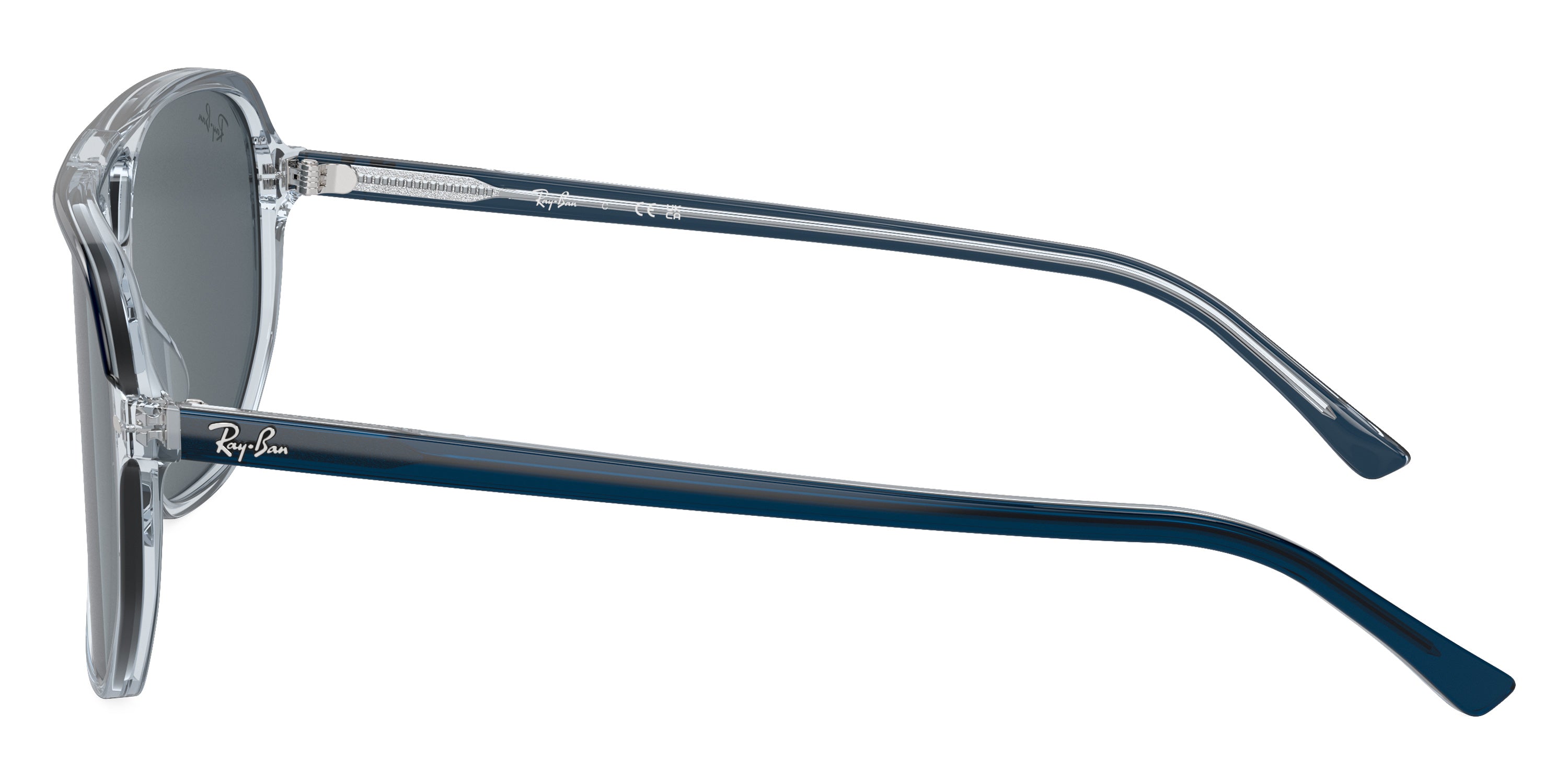 RAY-BAN SUNGLASSES BILL ONE - RB2205 1397R5 60 - Blue on Transparent Blue