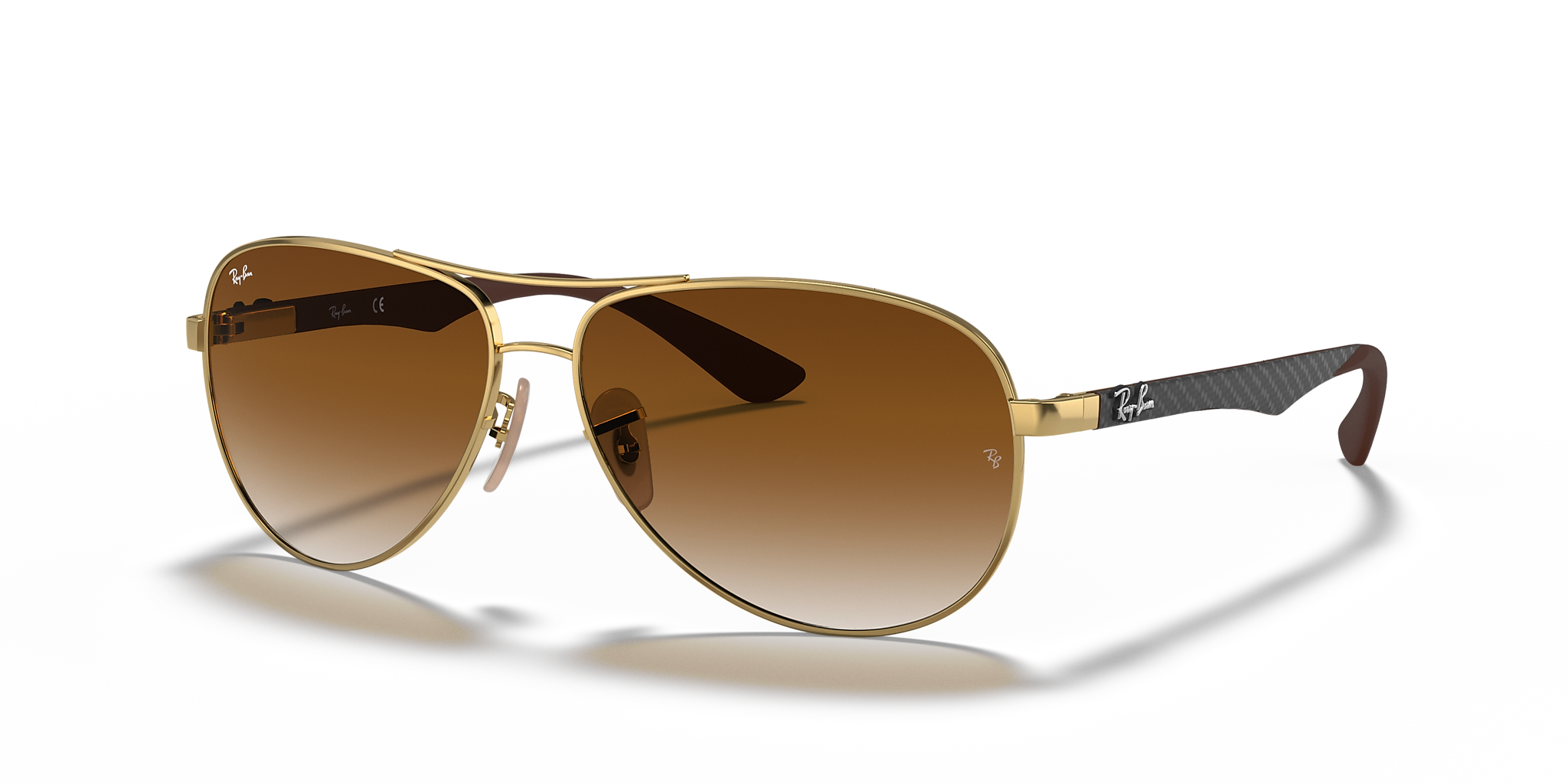 RAY-BAN SUNGLASSES CARBON FIBRE - RB8313 001/51 61