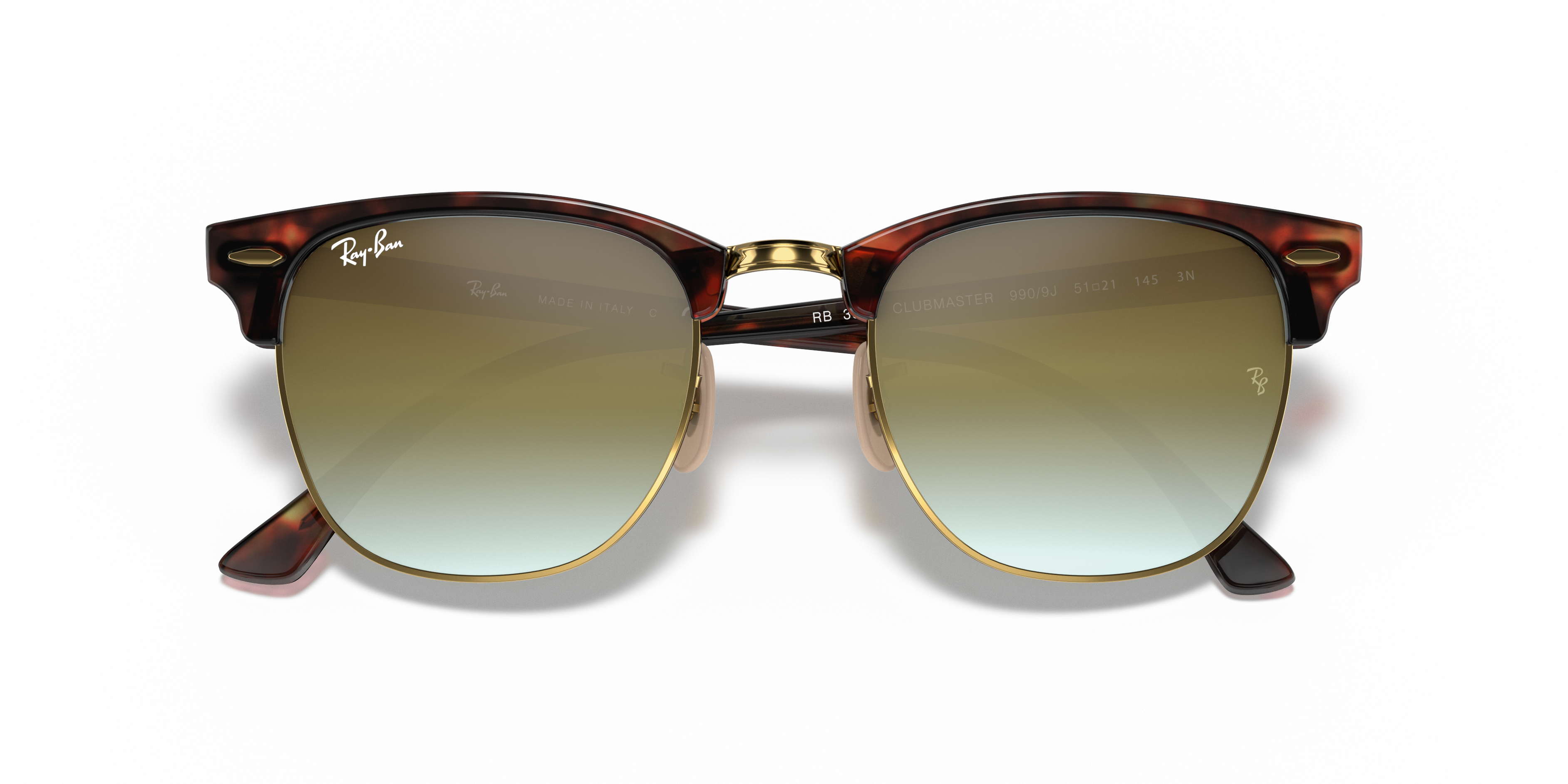 RAY-BAN SUNGLASSES CLUBMASTER - RB3016 990/9J 51