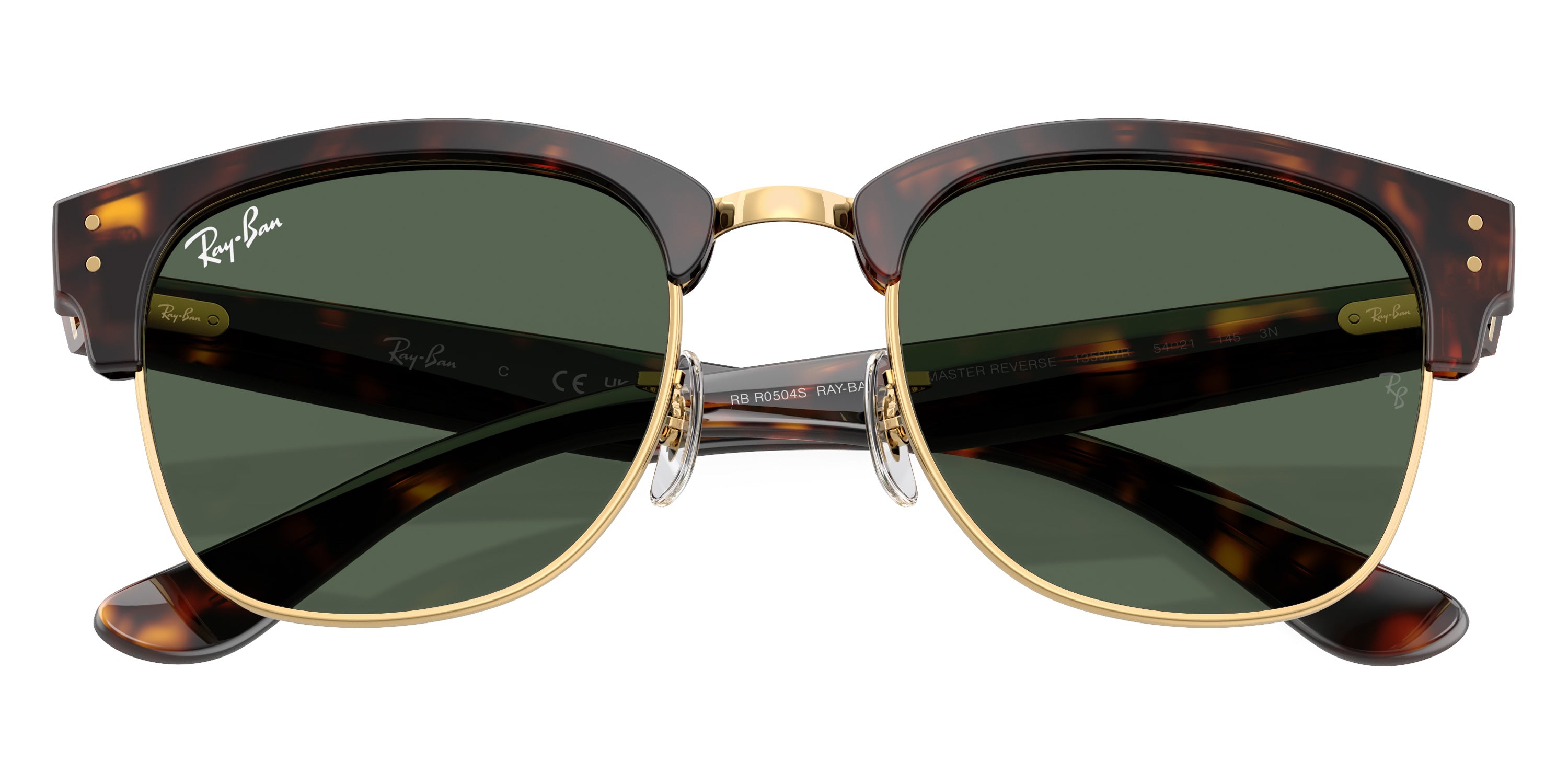 RAY-BAN SUNGLASSES CLUBMASTER REVERSE - RBR0504S 1359VR 51 - Havana