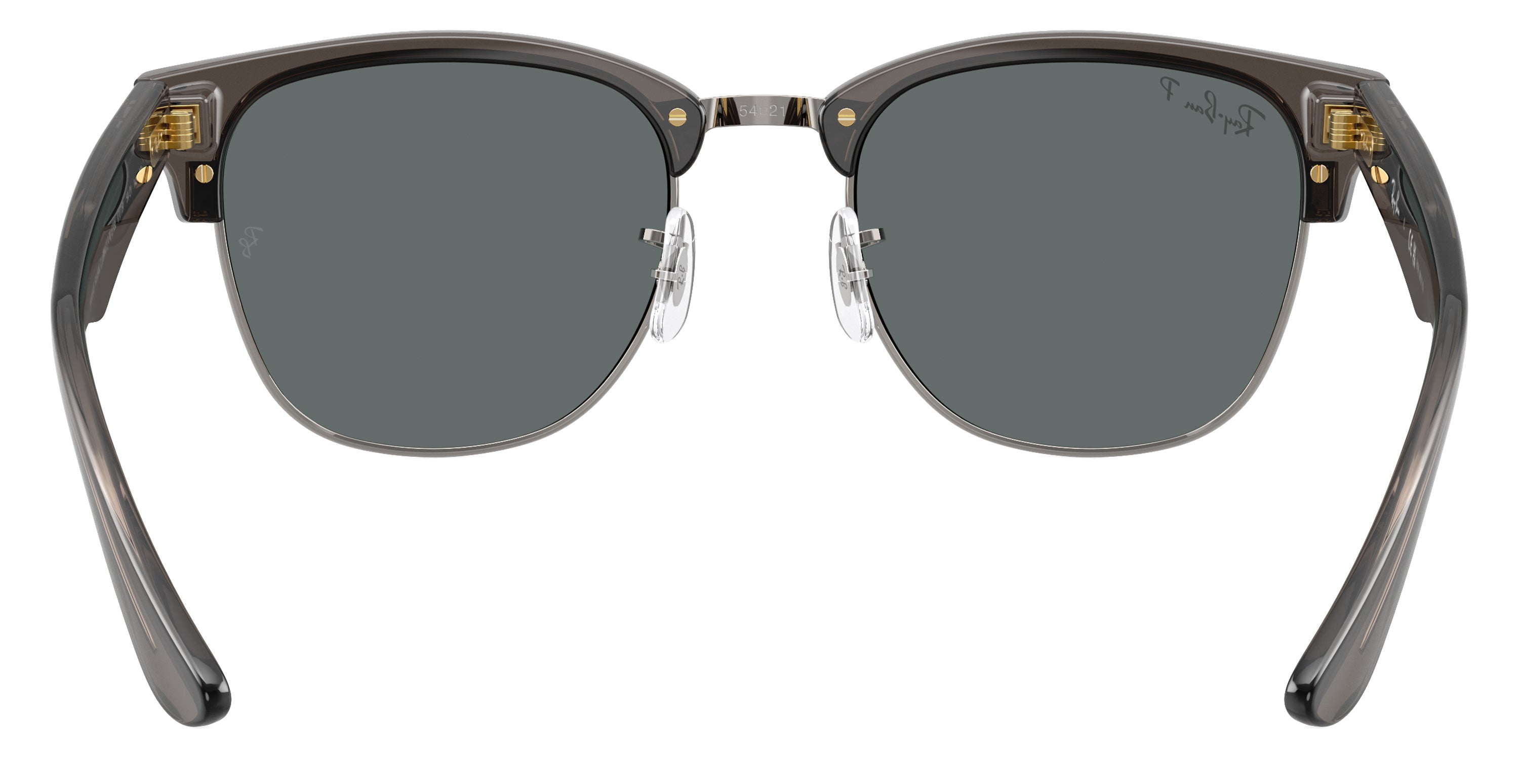 RAY-BAN SUNGLASSES CLUBMASTER REVERSE - RBR0504S 670781 51 - Transparent Dark Gray on Gunmetal