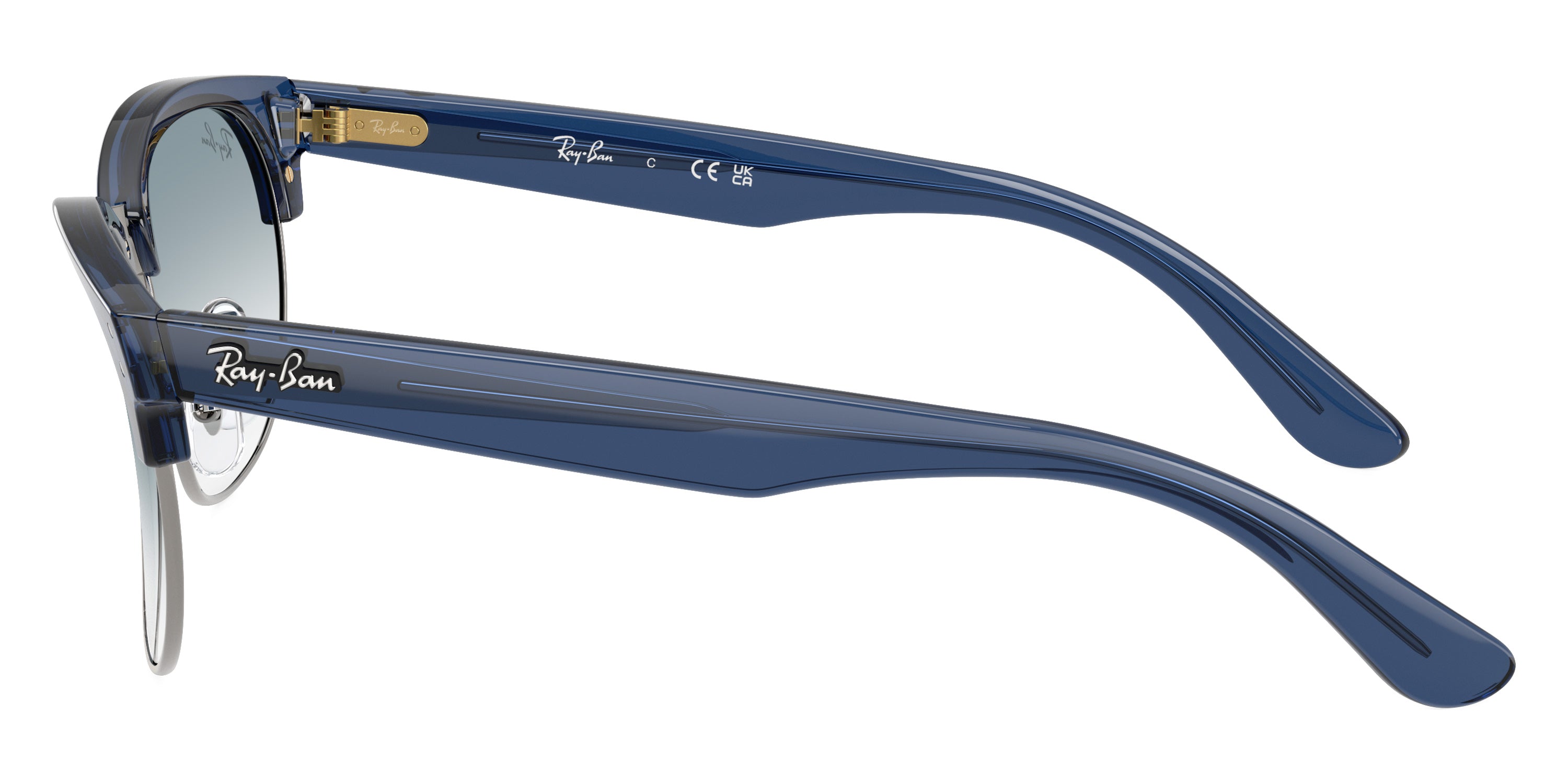 RAY-BAN SUNGLASSES CLUBMASTER REVERSE - RBR0504S 670879 51 - Transparent Navy Blue on Gunmetal