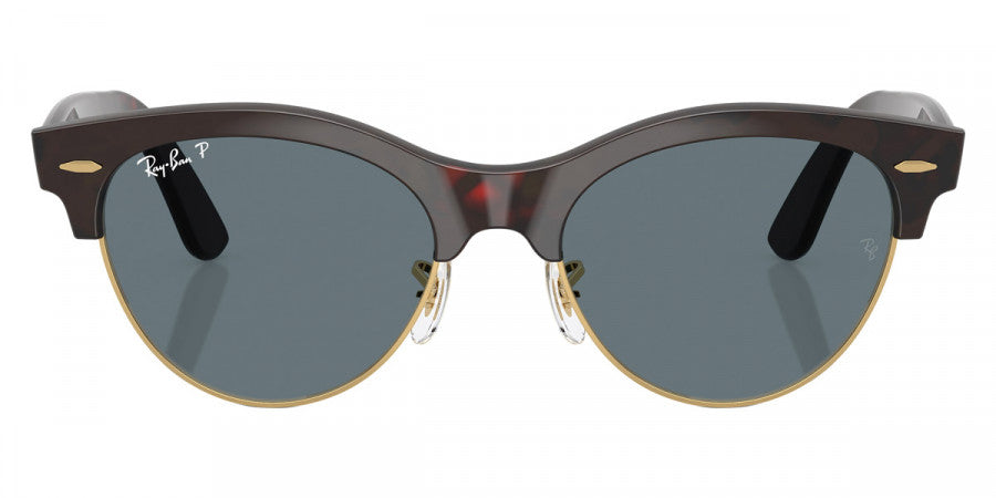 RAY-BAN SUNGLASSES CLUBMASTER WAY - RB2341 990/3R 51 - Red Havana on Gold