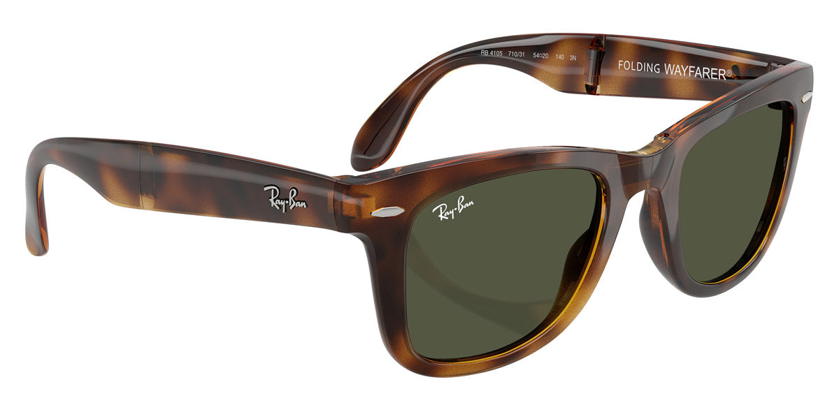 RAY-BAN SUNGLASSES FOLDING WAYFARER - RB4105 710/31 50 - Havana