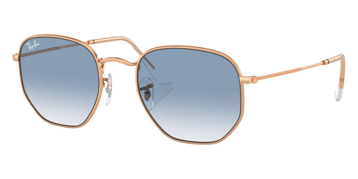 RAY-BAN SUNGLASSES HEXAGONAL - RB3548 92023F 51 - Rose Gold
