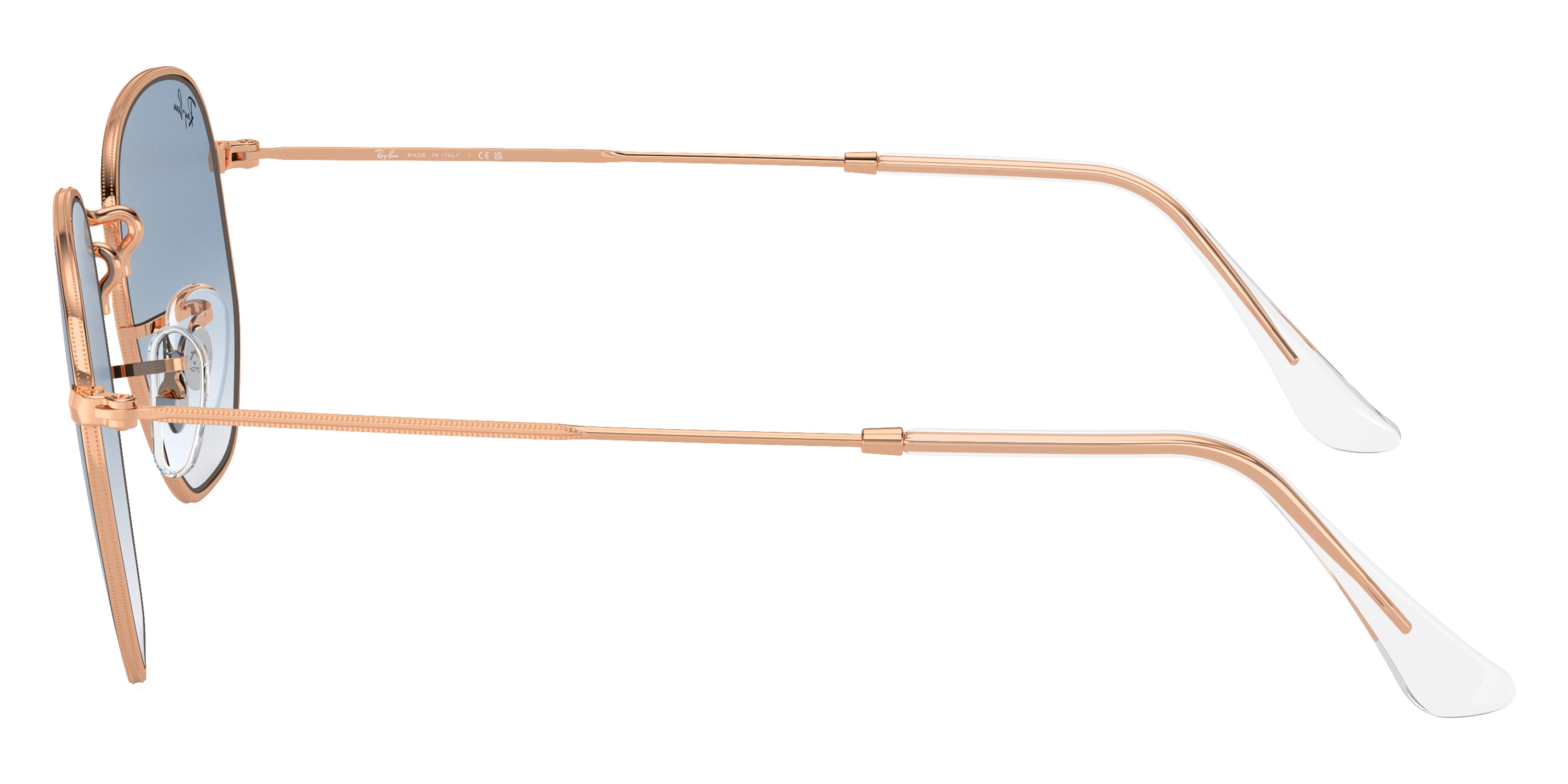 RAY-BAN SUNGLASSES HEXAGONAL - RB3548 92023F 51 - Rose Gold