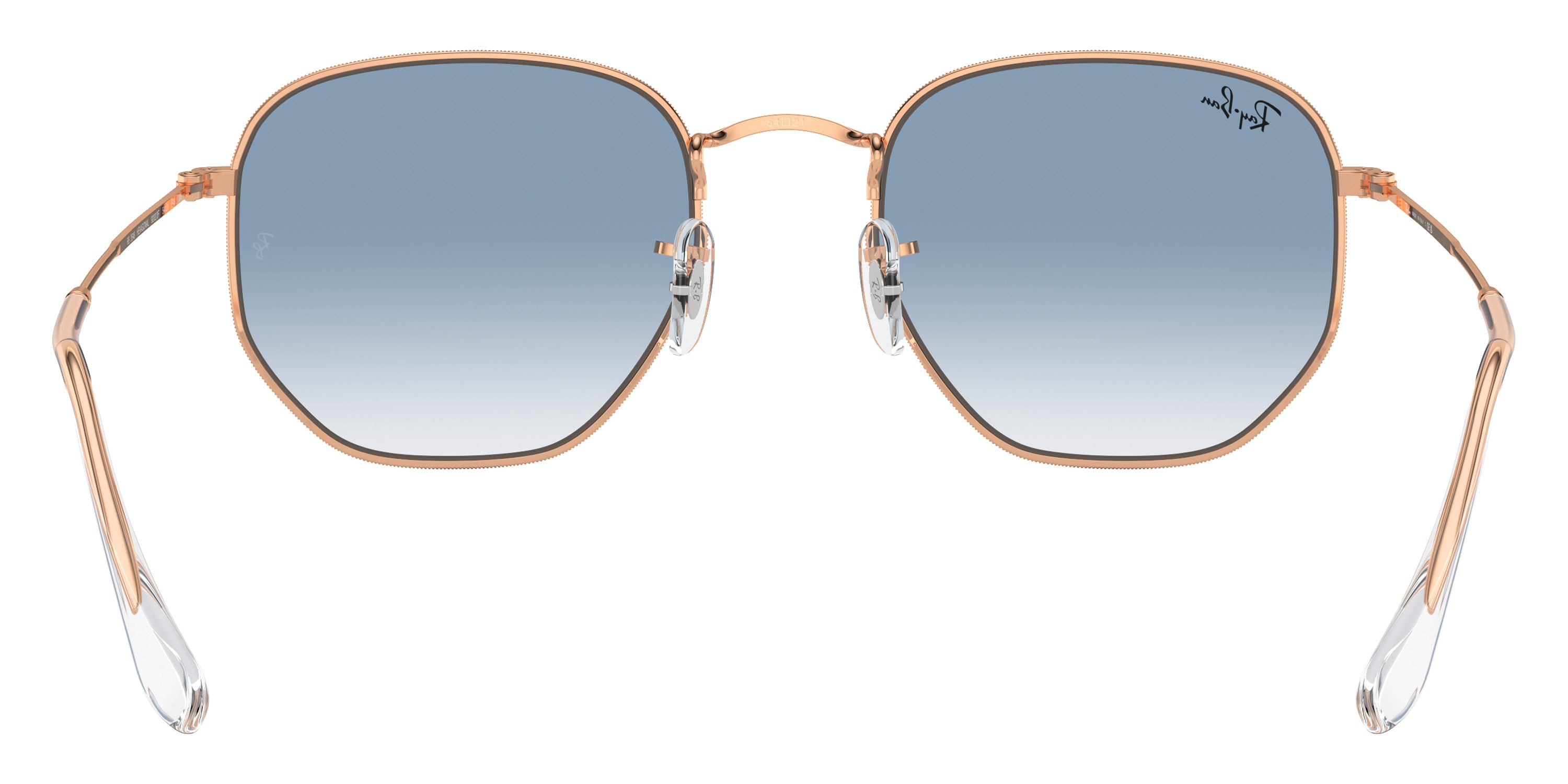 RAY-BAN SUNGLASSES HEXAGONAL - RB3548 92023F 51 - Rose Gold