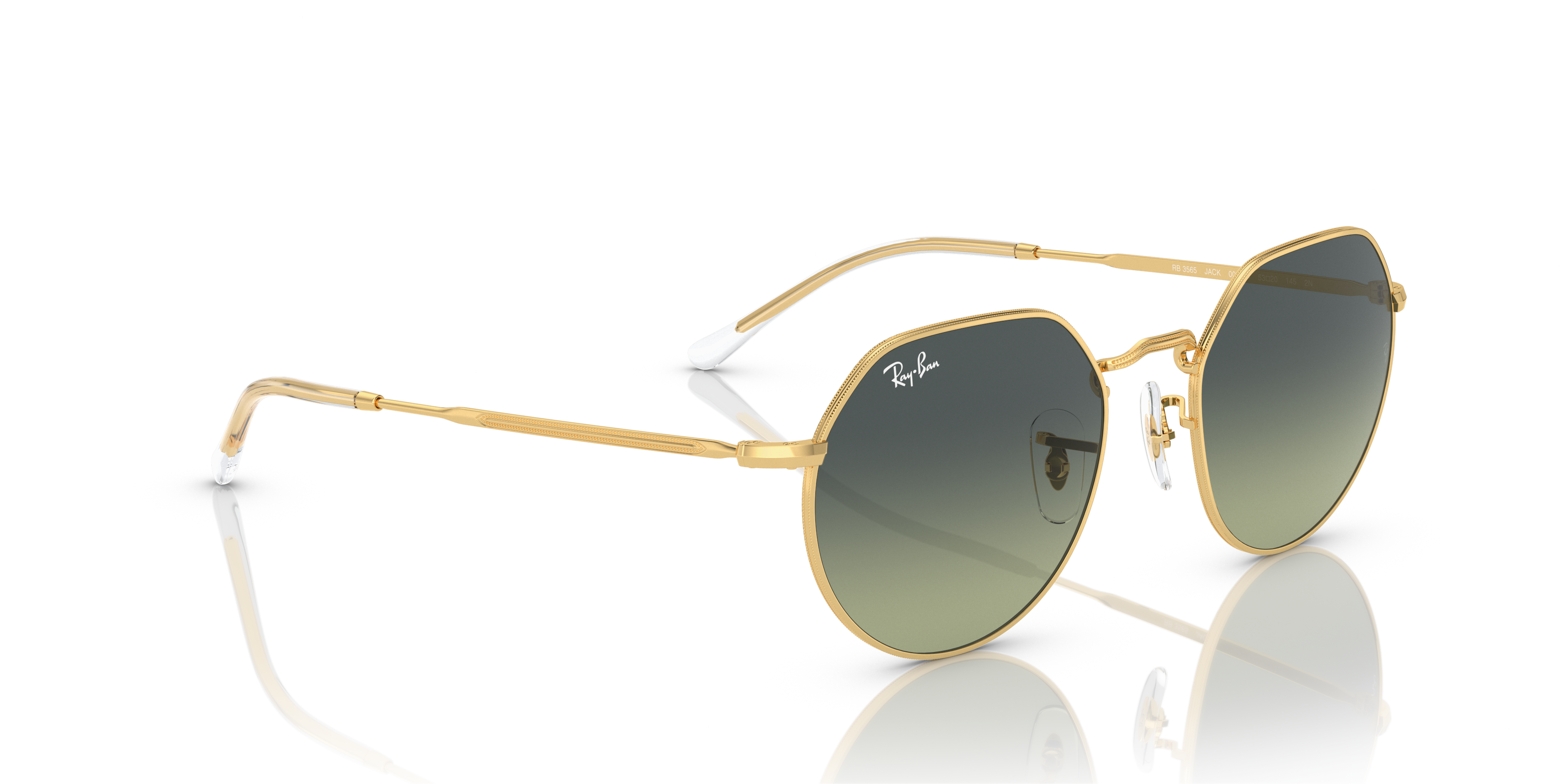 RAY-BAN SUNGLASSES JACK - RB3565 001/BH 53