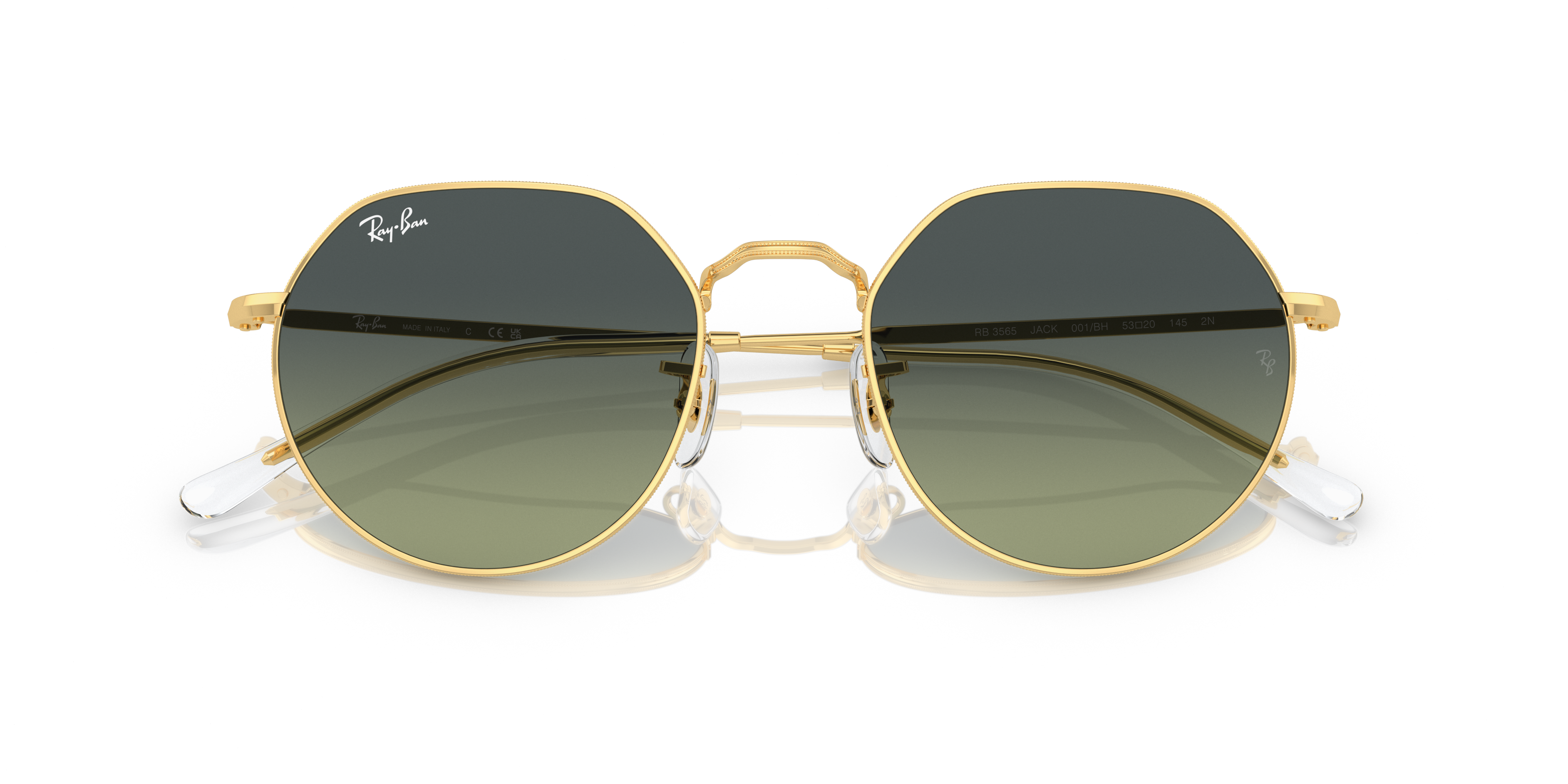 RAY-BAN SUNGLASSES JACK - RB3565 001/BH 53