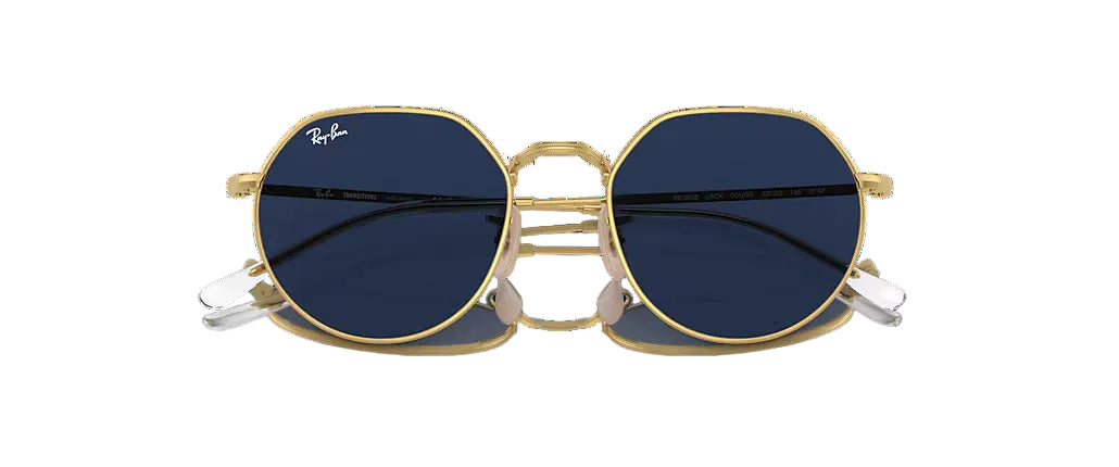 RAY-BAN SUNGLASSES JACK TRANSITION - RB3565 001/GG 53