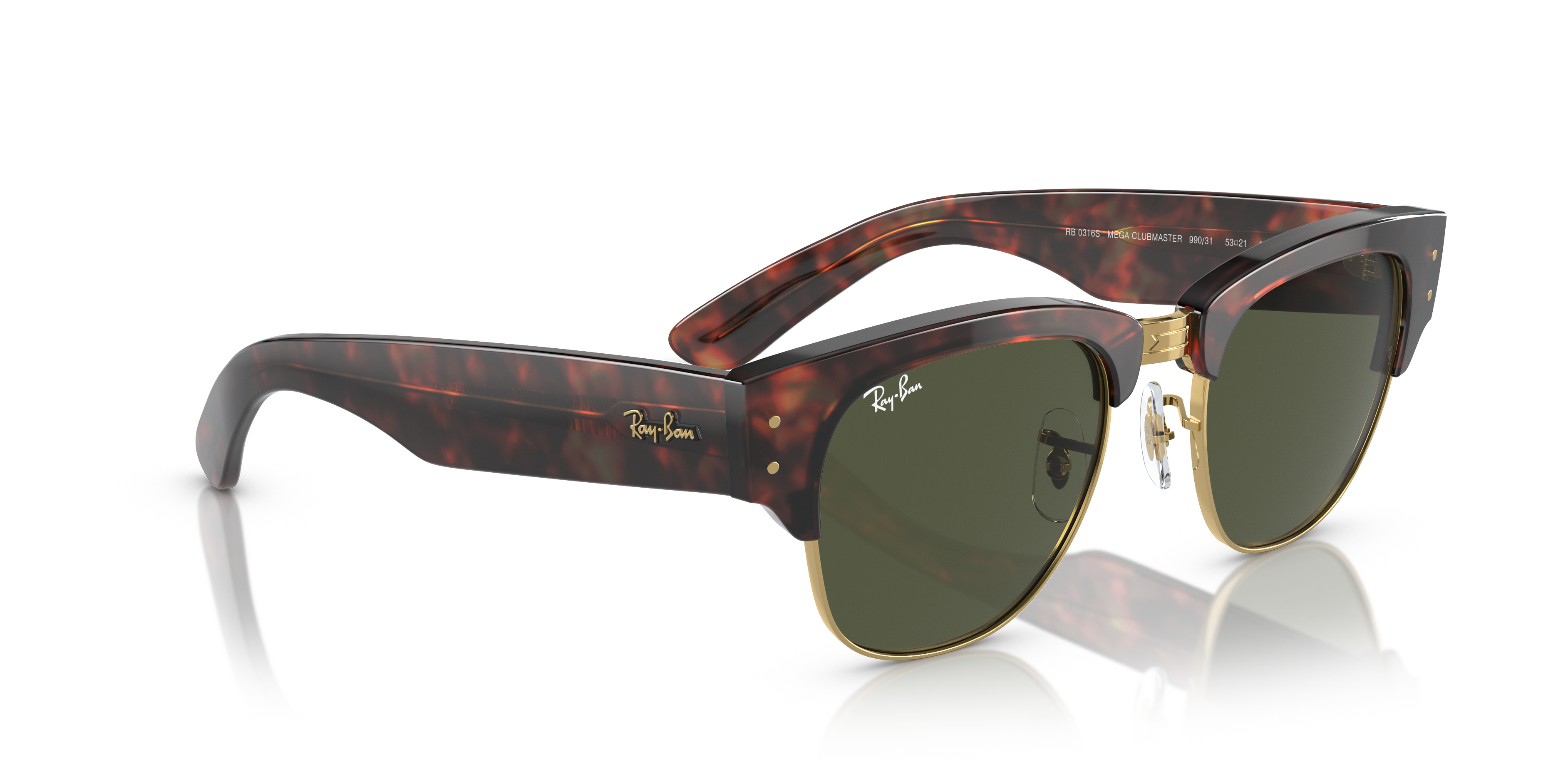 RAY-BAN SUNGLASSES MEGA CLUBMASTER - RB0316S 990/31 50